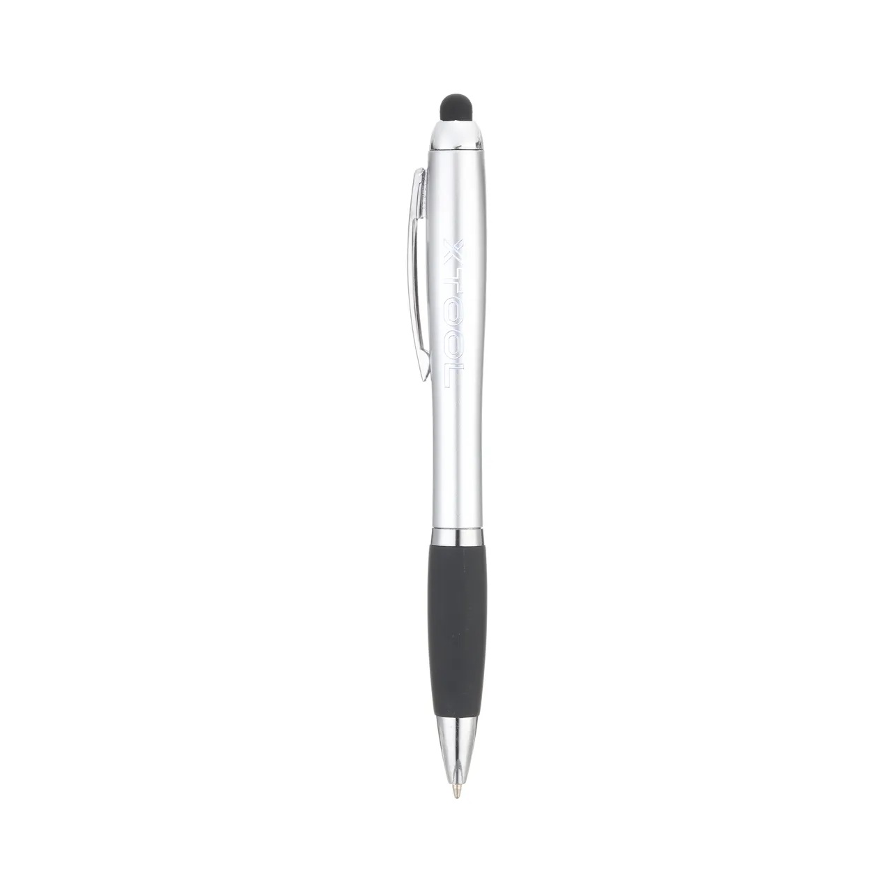 Silver Stylus Ballpoint Pens With LED Light test grid