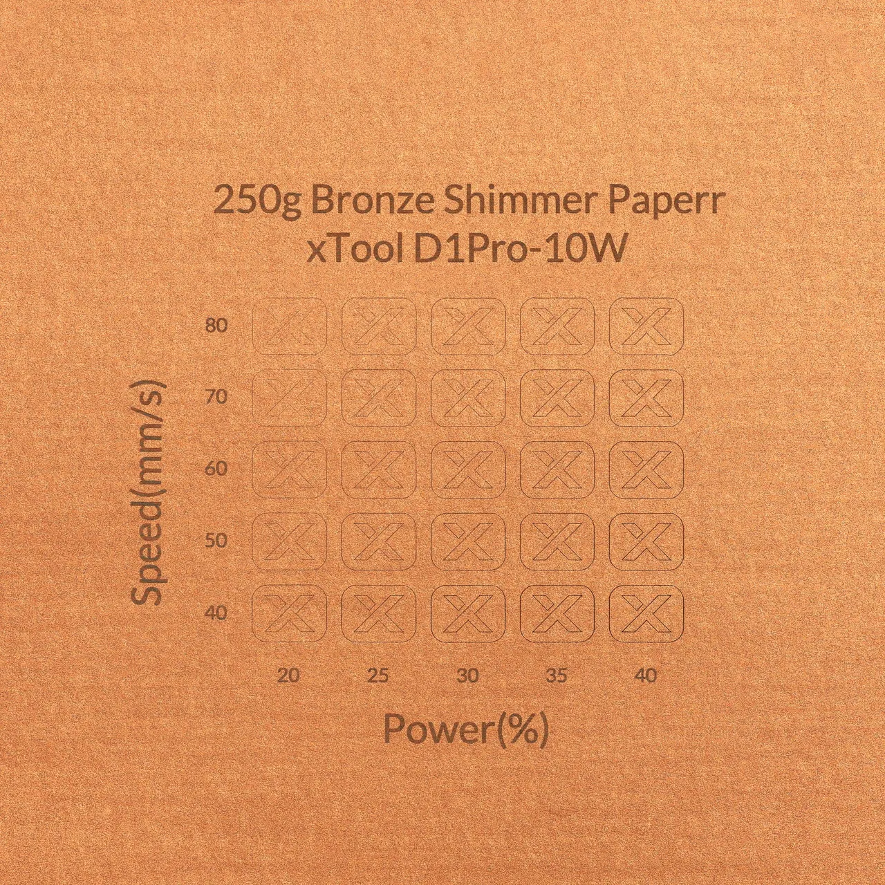 Bronze Shimmer Paper-7oz(250g) test grid