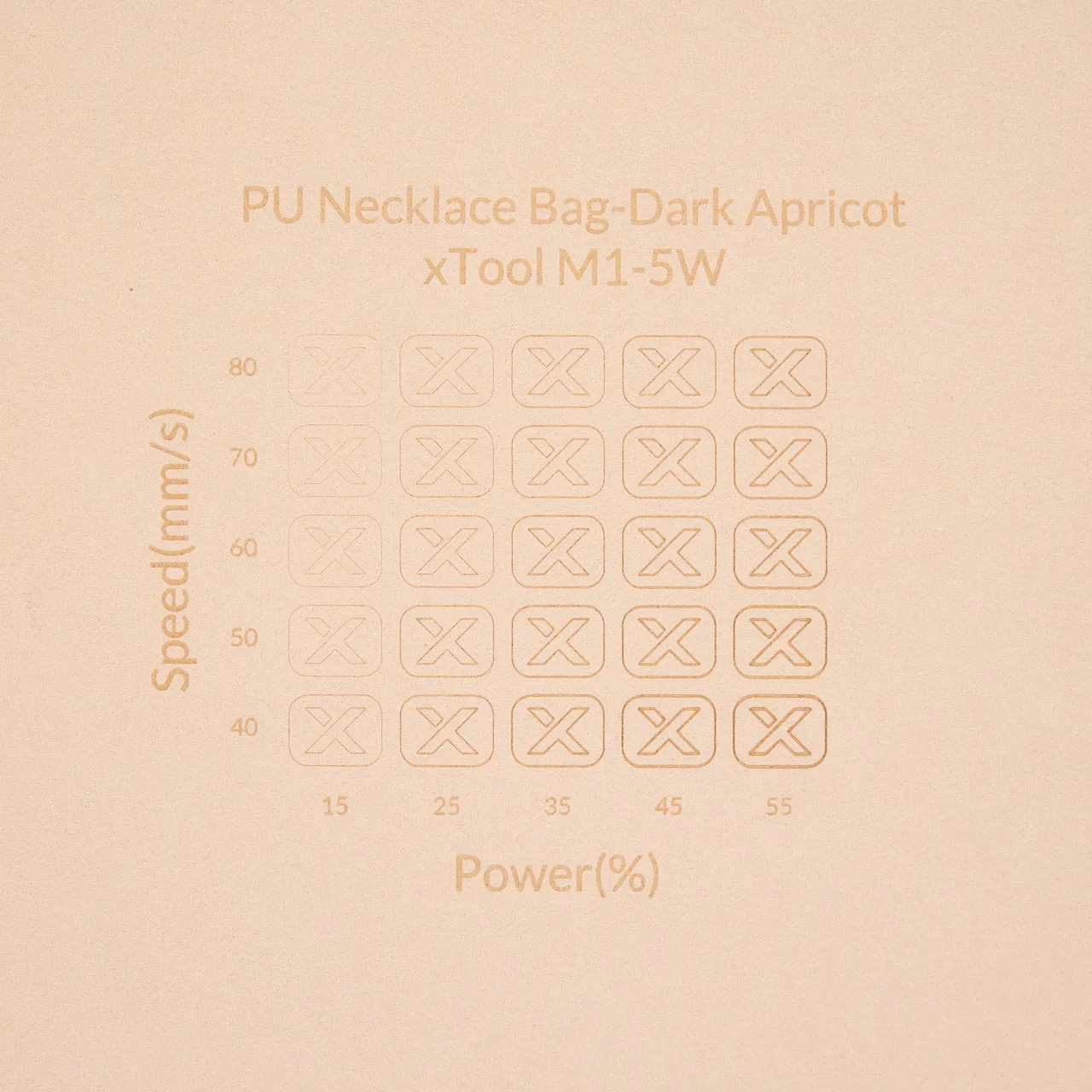 Apricot Microfiber PU Leather test grid