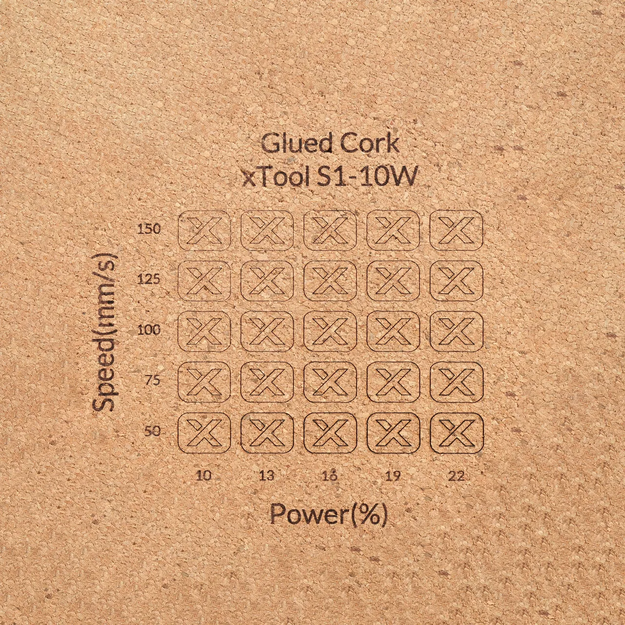 Round Cork Coasters test grid
