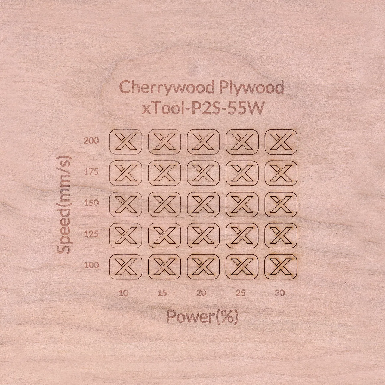 1/2"(12mm) Cherry Plywood test grid