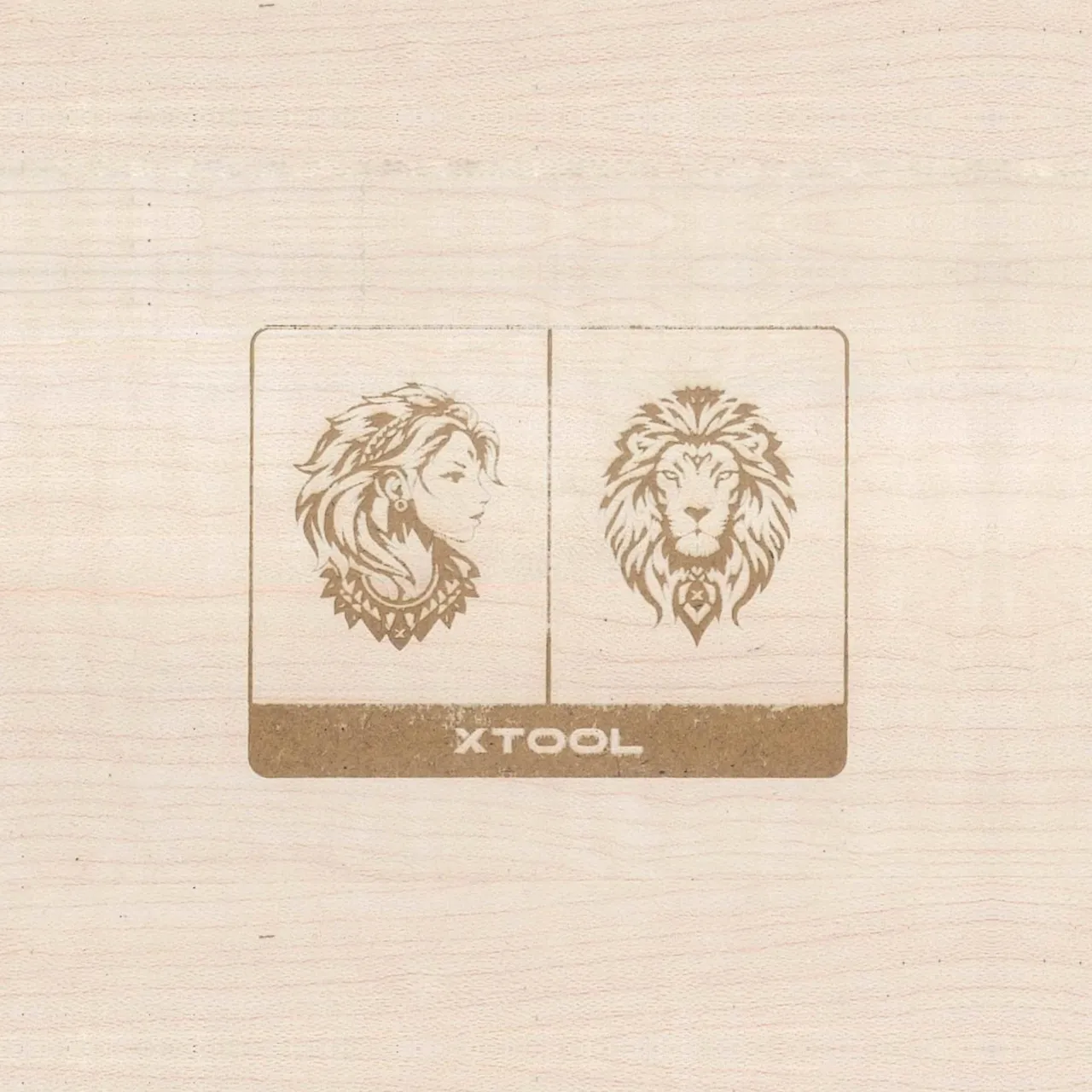 1/8"(3mm) Faux Maple MDF Board test grid