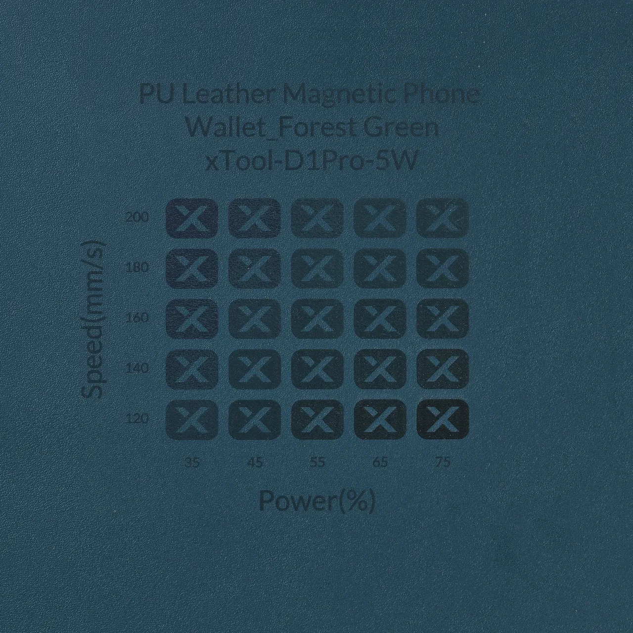 PU Leather Magnetic Phone Wallet Forest Green test grid