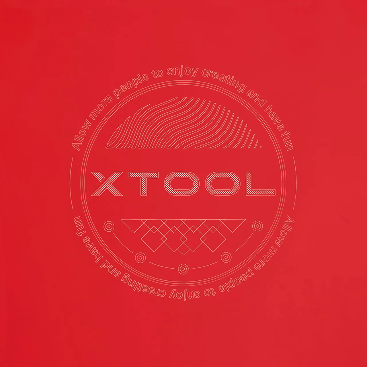 Red Metal Business Card test grid