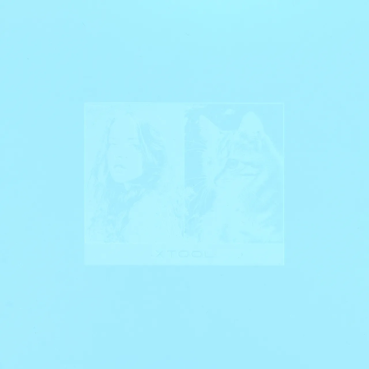 1/8"(3mm) Pastel Blue Acrylic test grid