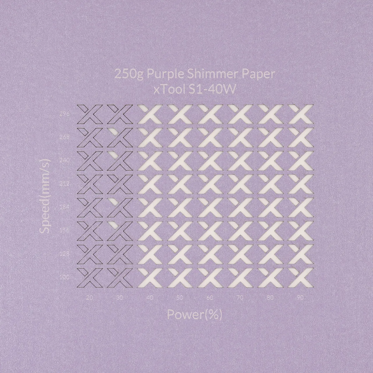Purple Shimmer Paper-7oz(250g) test grid