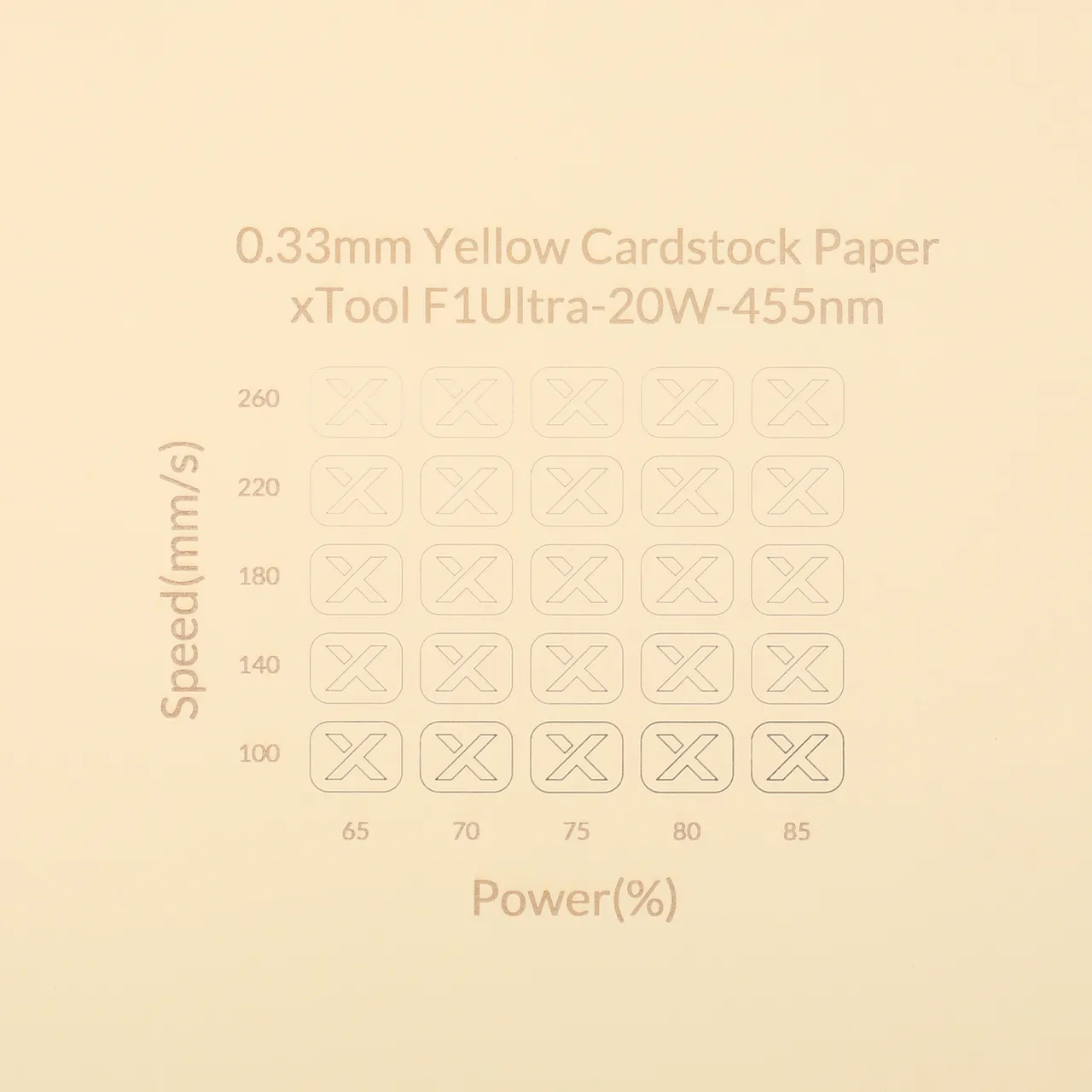 1/77"(0.33mm) Yellow Cardstock Paper