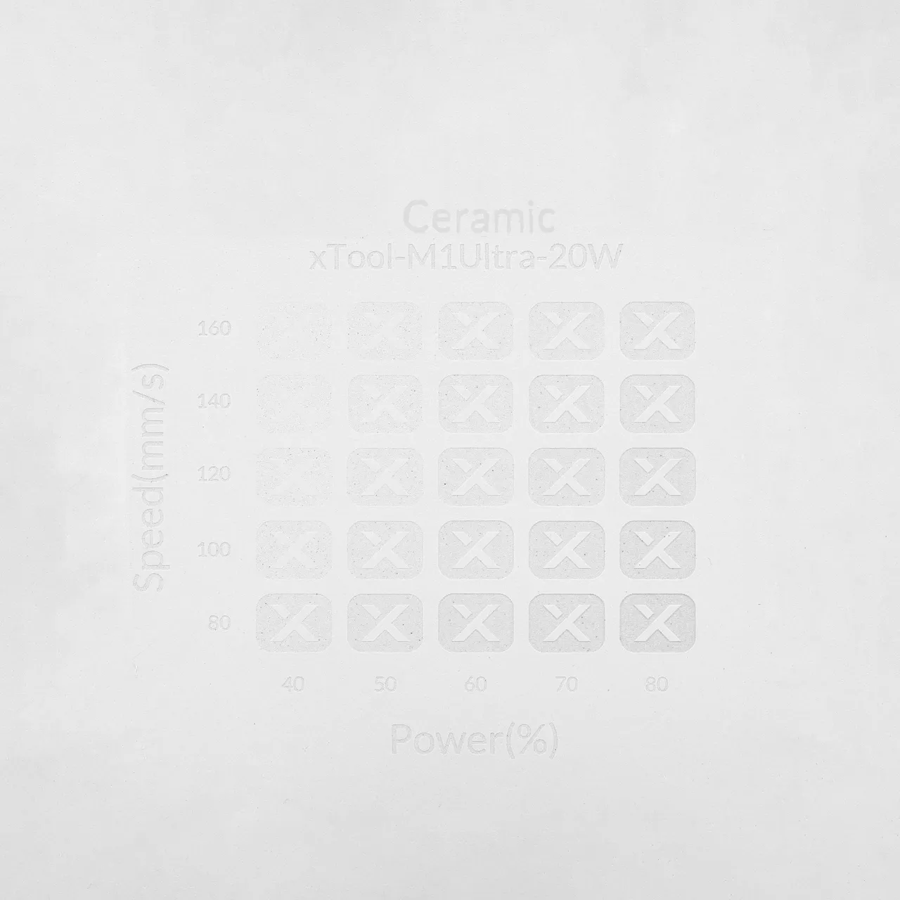 Sublimation Ceramic Fridge Magnet test grid