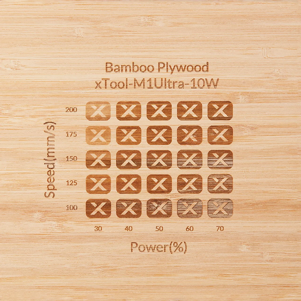 1/8"(3mm) Bamboo Plywood test grid