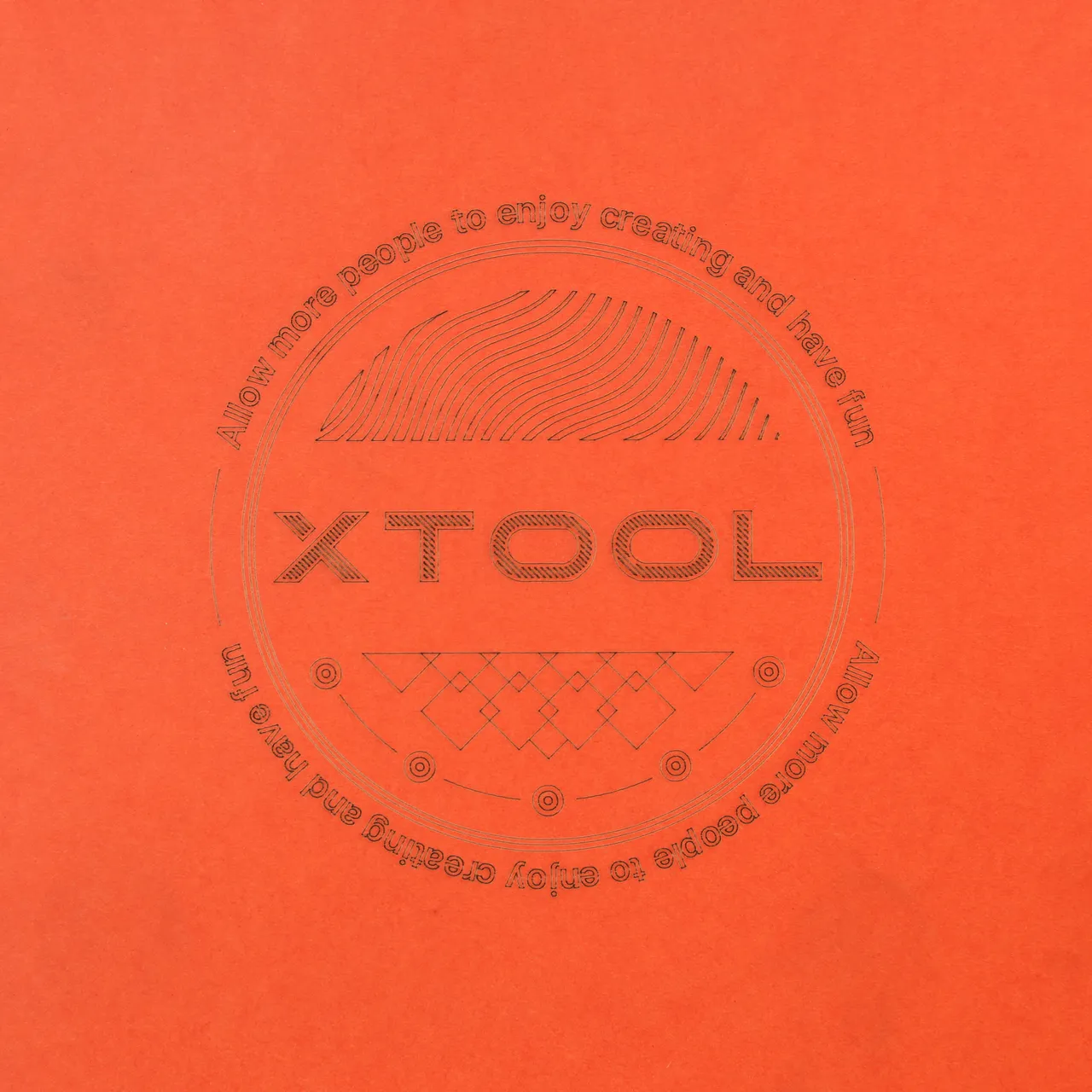 Orange Cardstock-9oz(300g) test grid