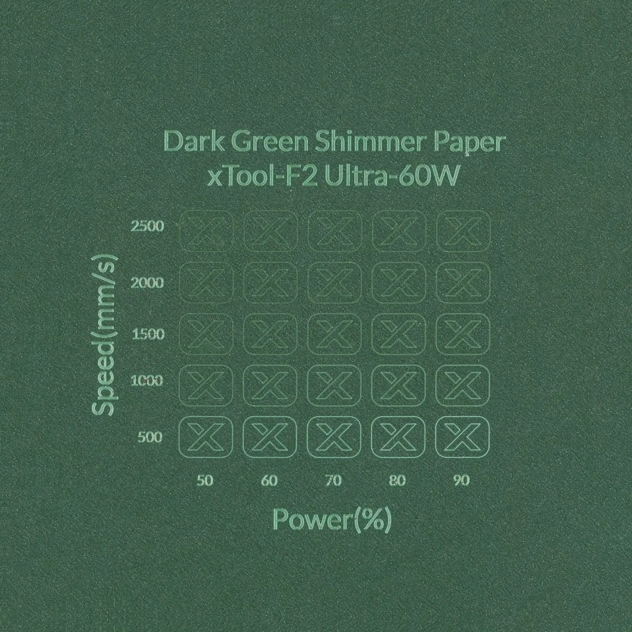 Dark Green Shimmer Paper-7oz(250g) test grid