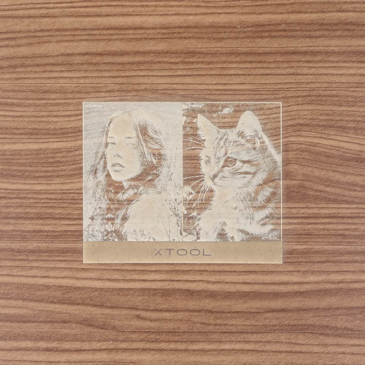 1/8"(3mm) Faux Walnut MDF Board test grid