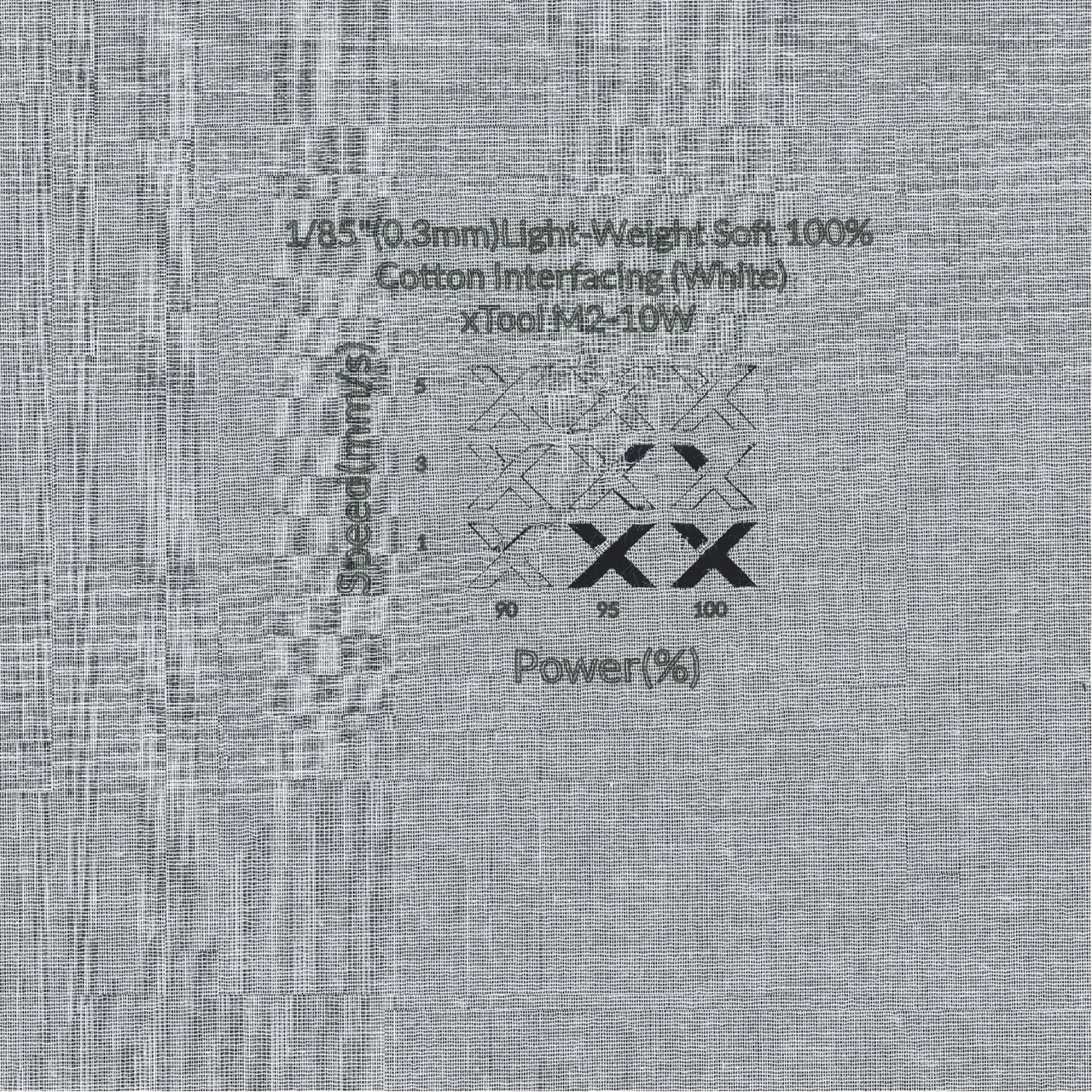 1/85"(0.3mm)Light-Weight Soft 100% Cotton Interfacing (White)
