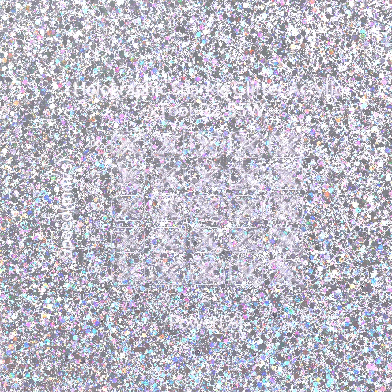 1/8"(3mm) Holographic Sparkle Glitter Acrylic