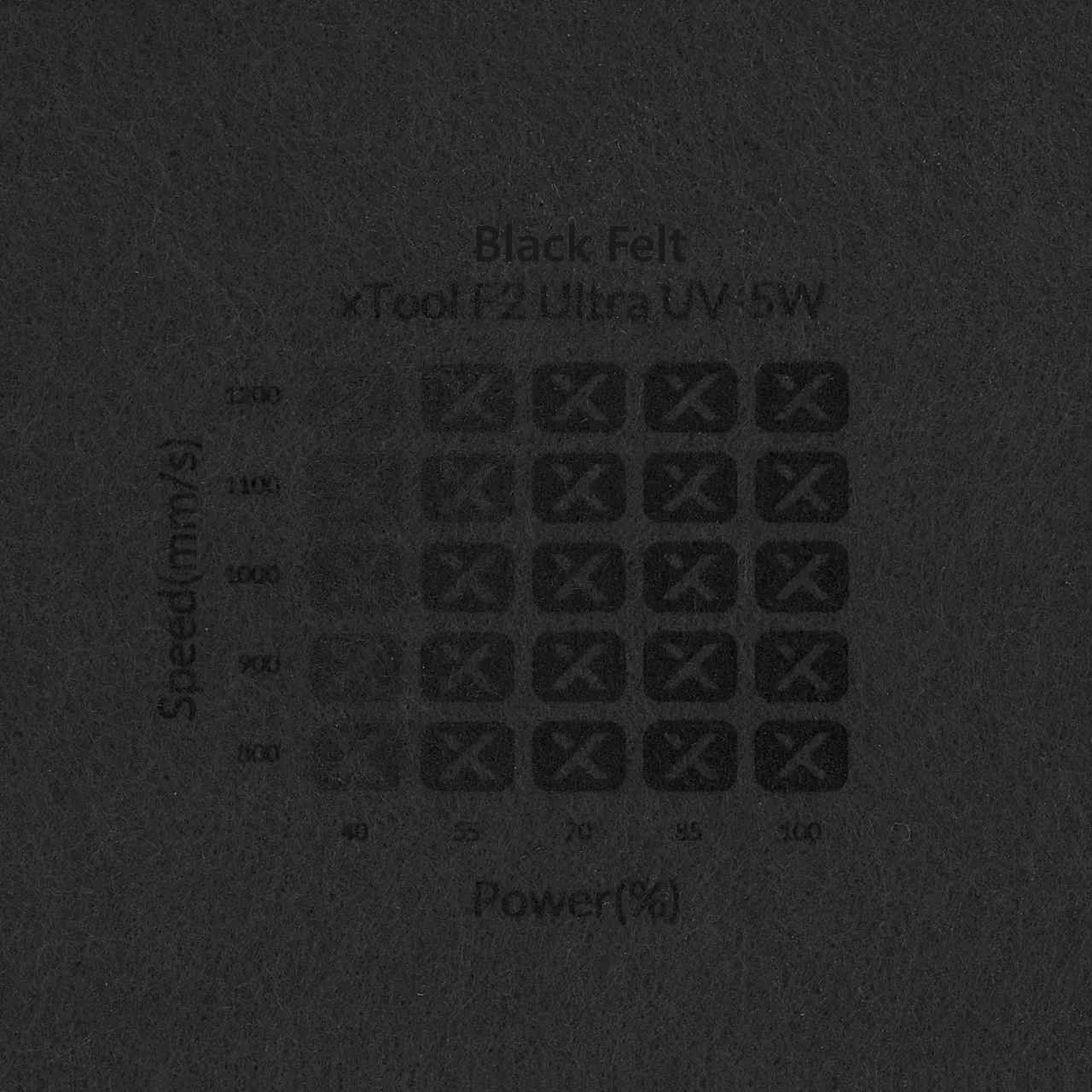 1/8"(3mm) Black Felt test grid