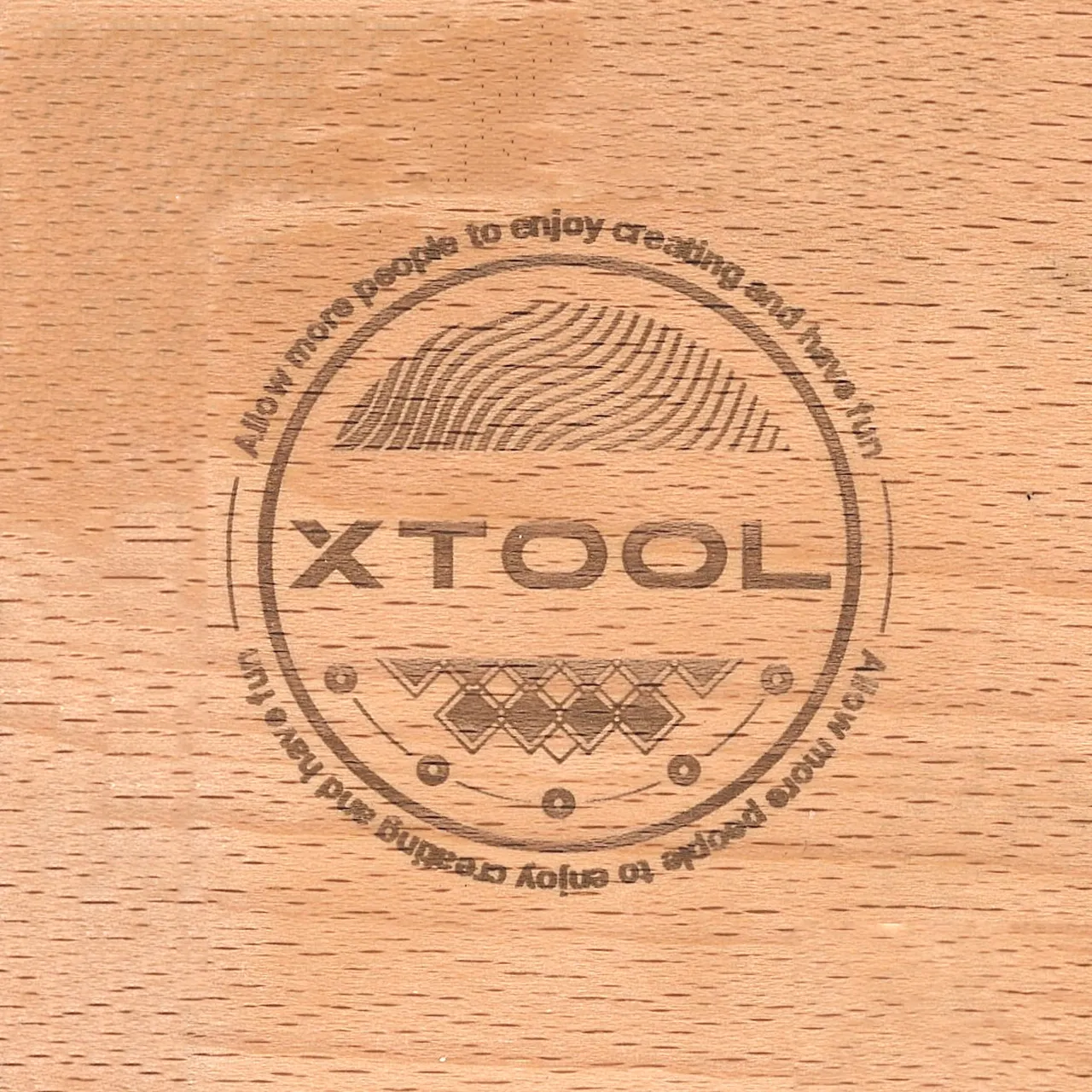 Wooden Keychain test grid