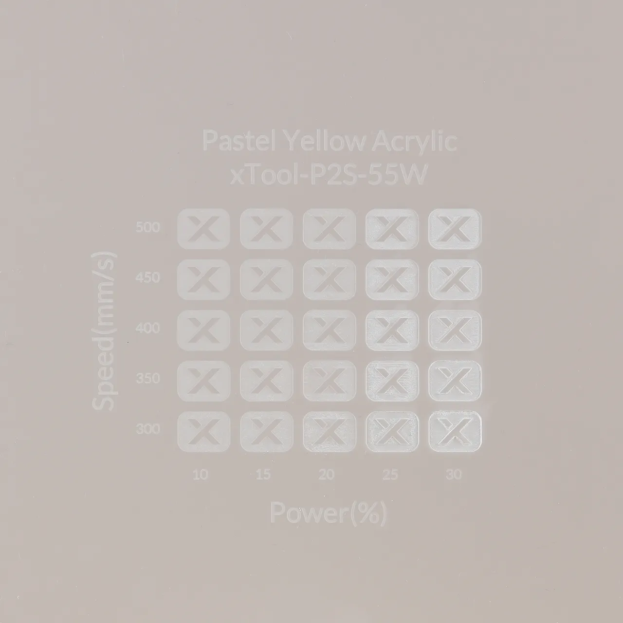 1/8"(3mm) Pastel Gray Acrylic test grid