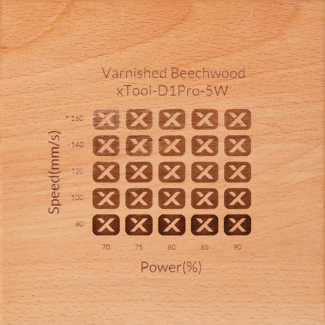 Wooden Keychain test grid