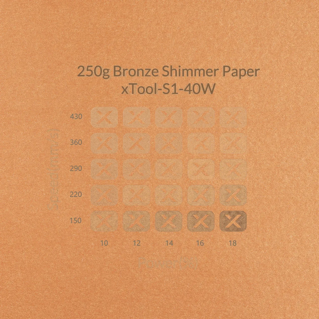 Bronze Shimmer Paper-7oz(250g) test grid