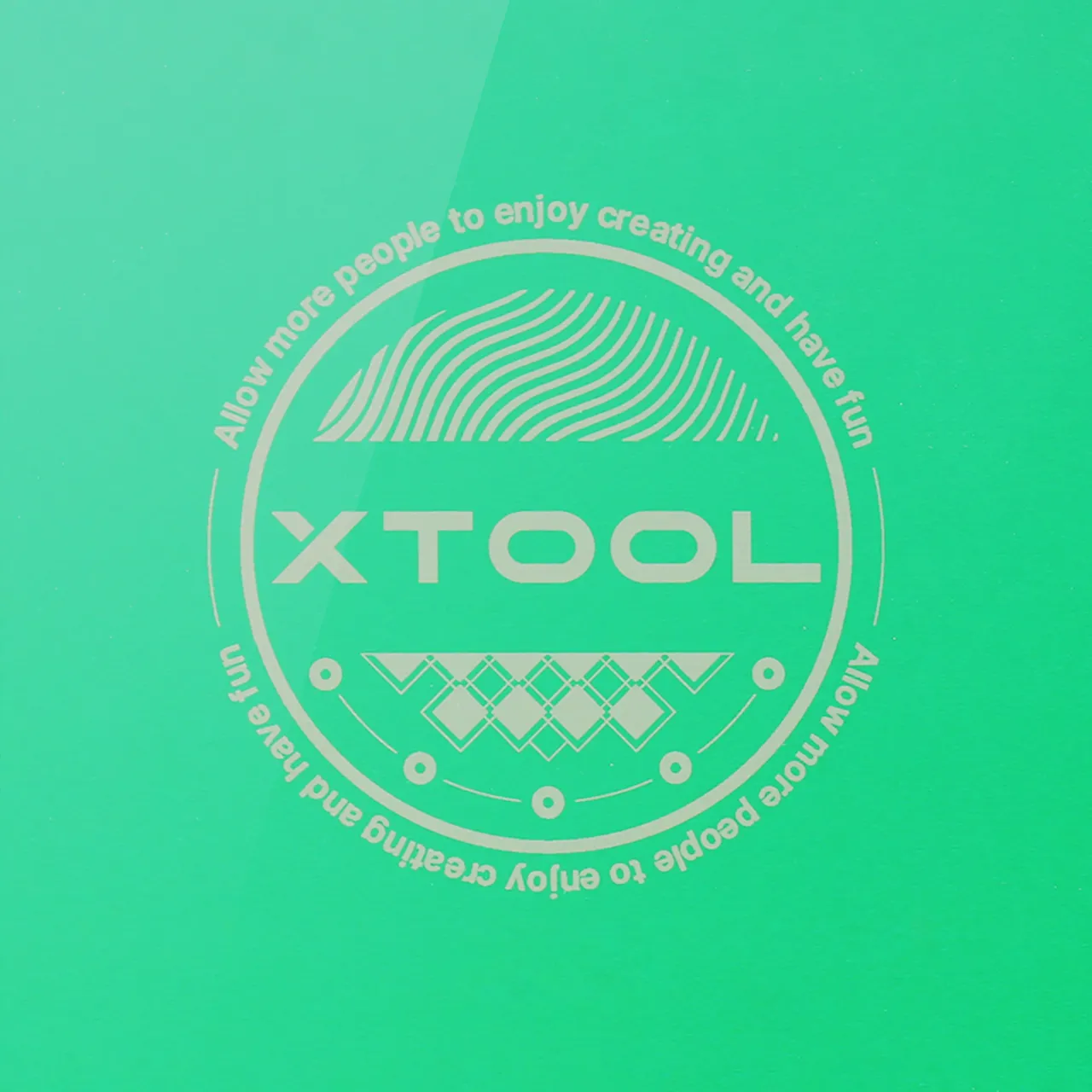 Green Metal Business Card test grid