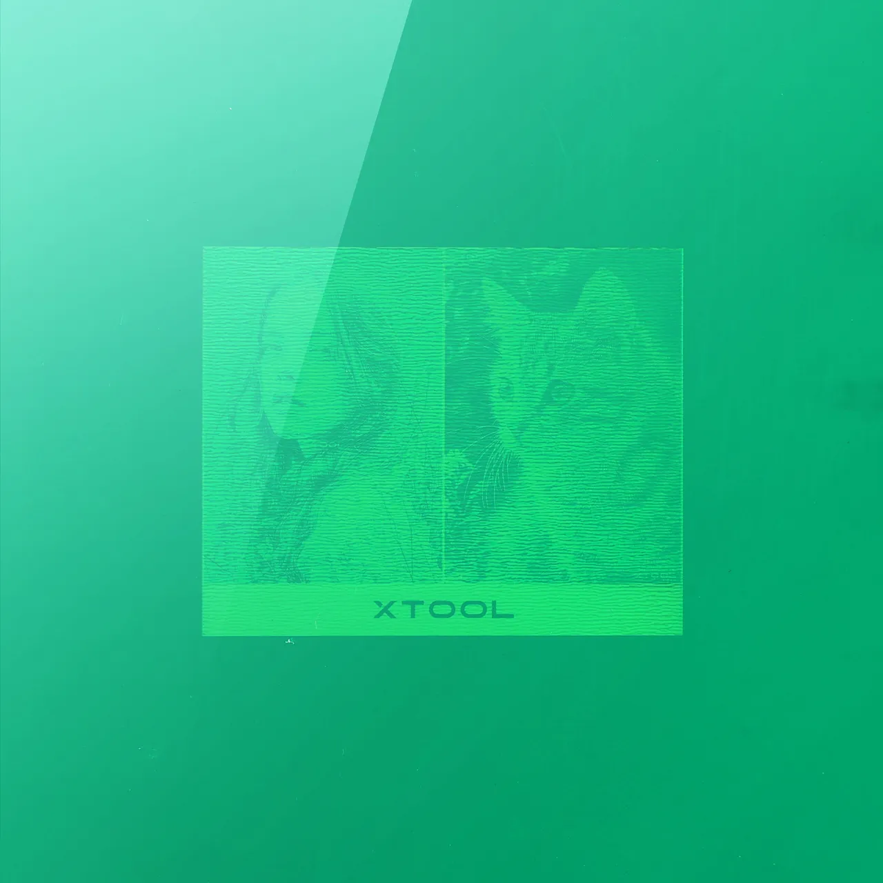 1/8"(3mm) Green Mirror Acrylic test grid