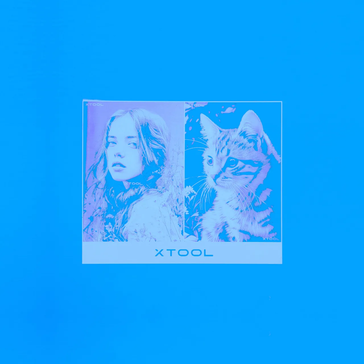 3/64"(1mm) Deep Blue Anodized Aluminum test grid