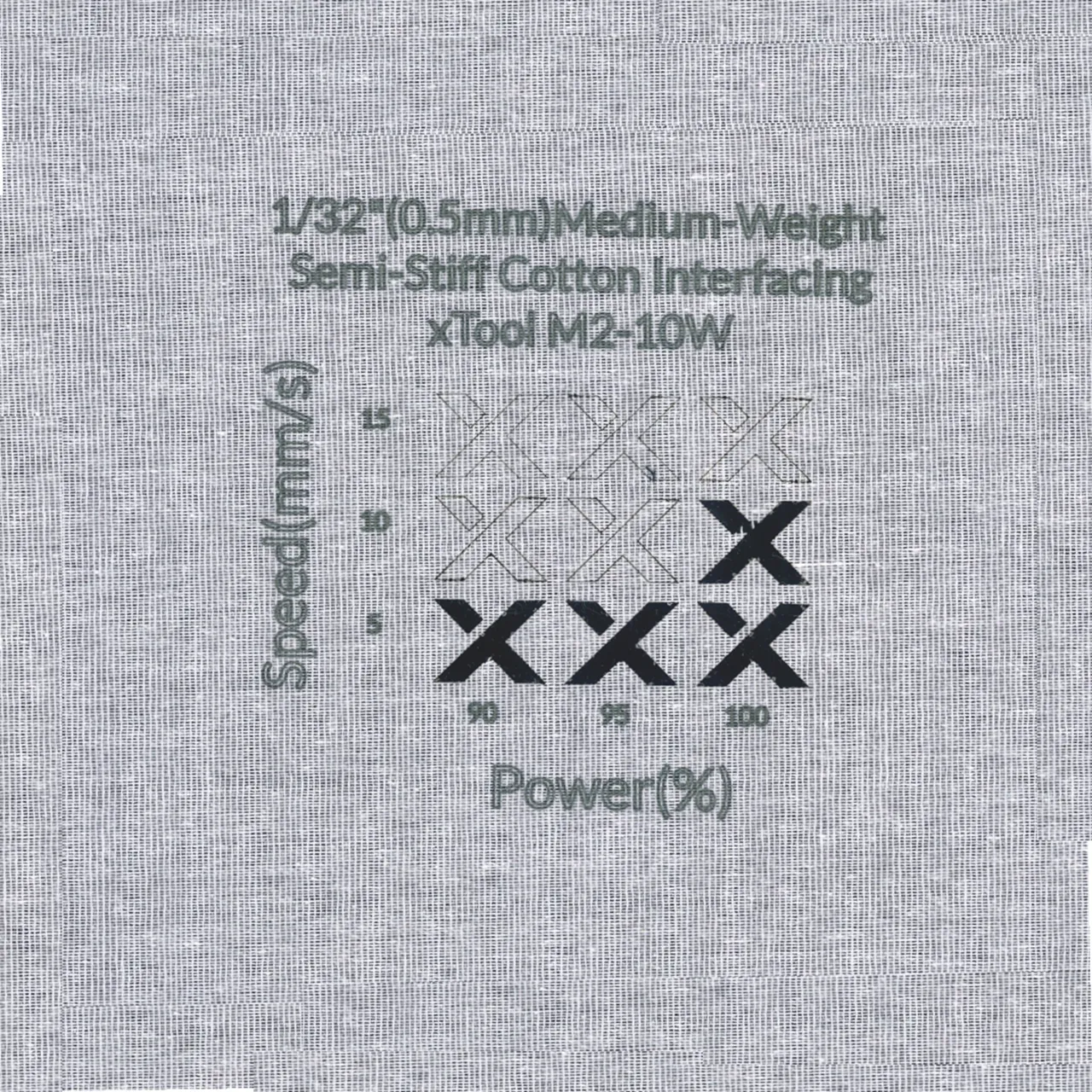 1/32"(0.5mm)Medium-Weight Semi-Stiff Cotton Interfacing