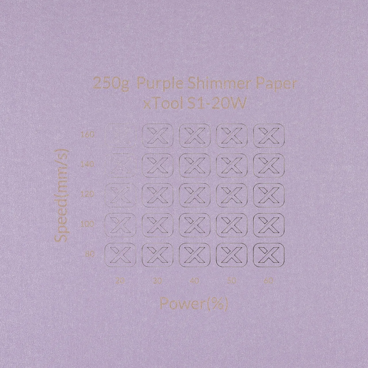 Purple Shimmer Paper-7oz(250g) test grid