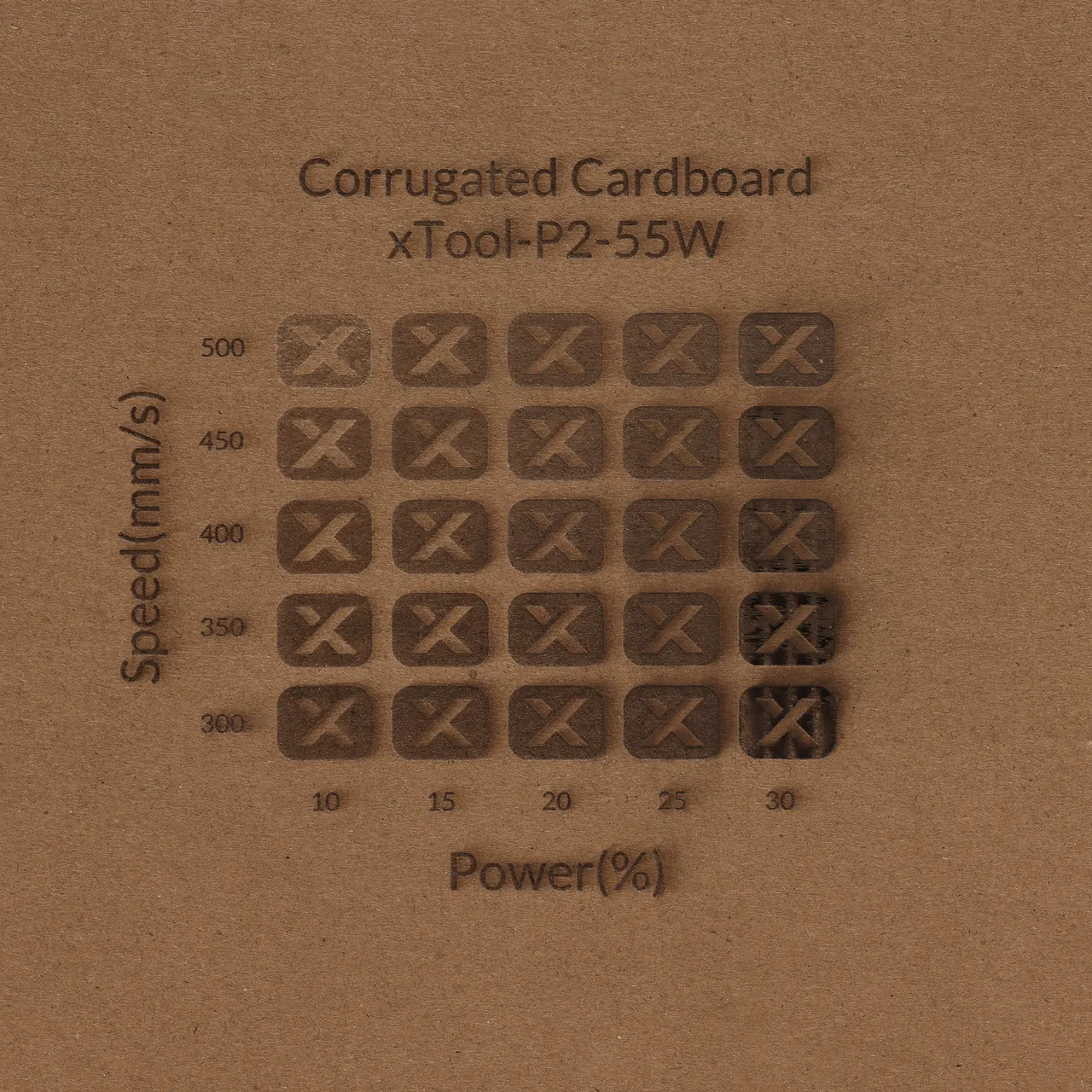 Corrugated Cardboard test grid