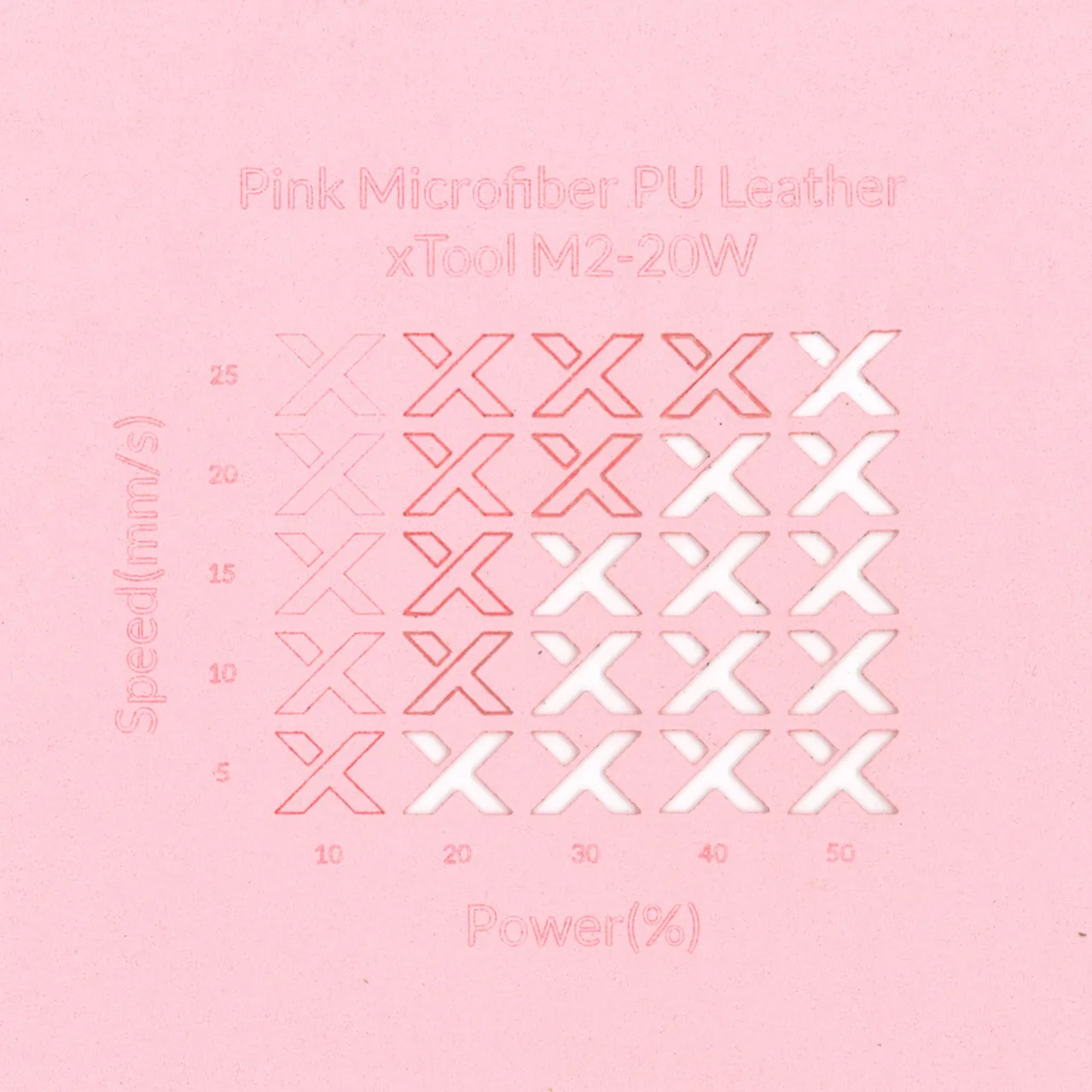 Pink PU Necklace Bag test grid