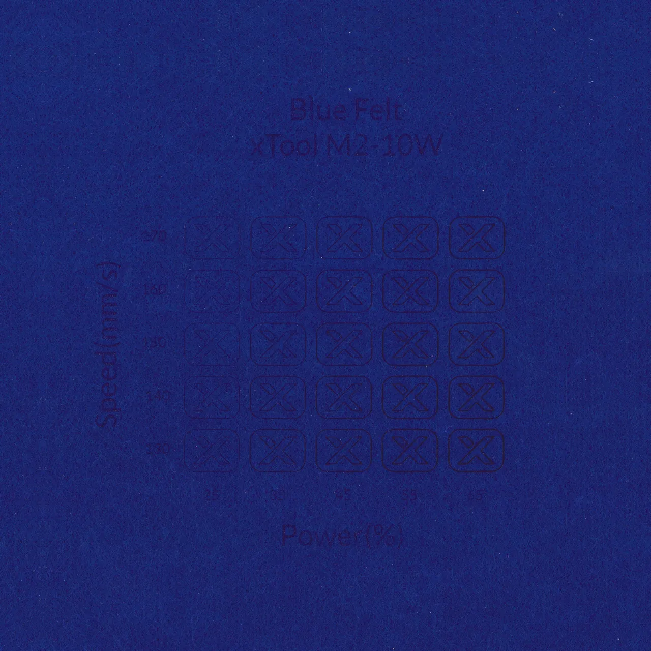 1/8"(3mm) Blue Felt test grid