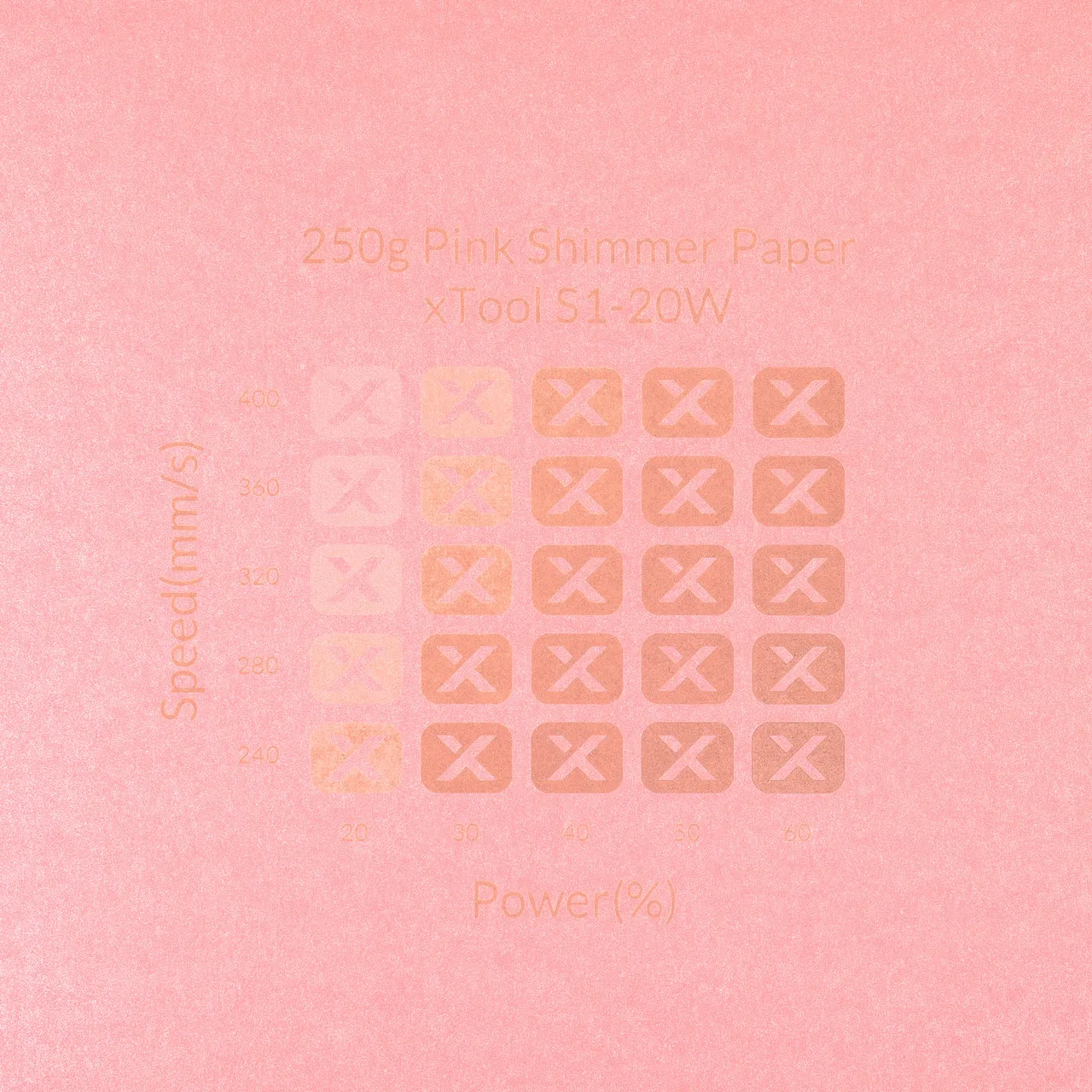 Pink Shimmer Paper-7oz(250g) test grid