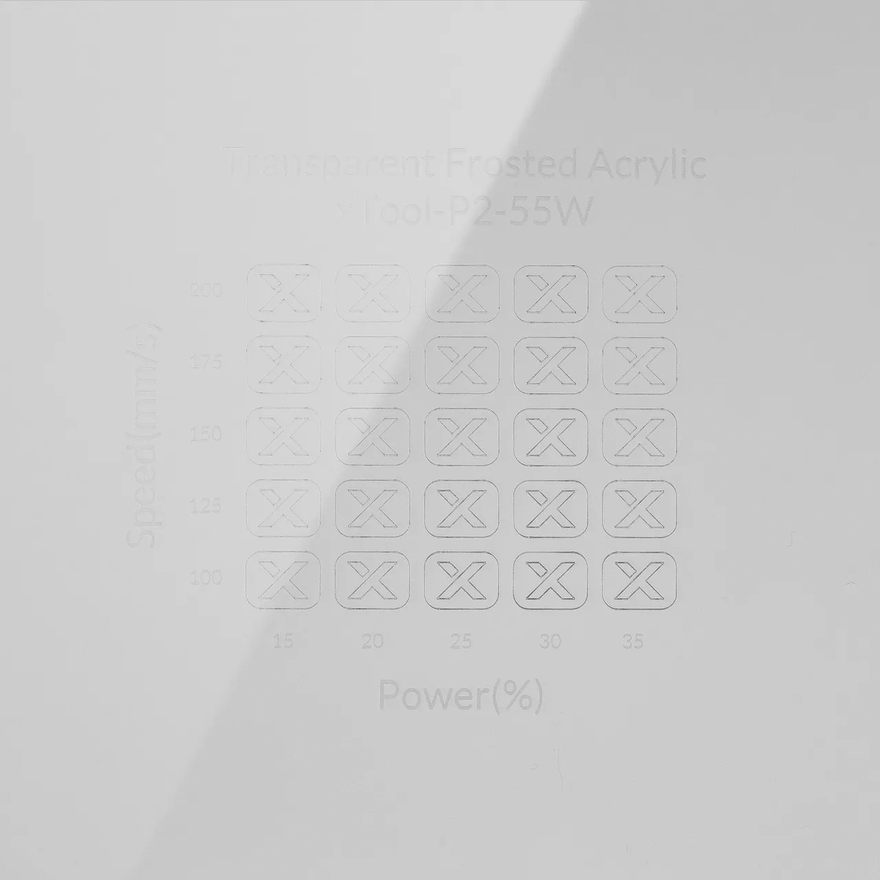 1/8"(3mm) Frosted Clear Acrylic