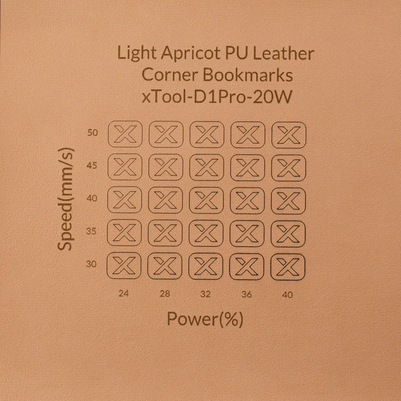 PU Leather Corner Bookmarks_Heart Pale Apricot test grid