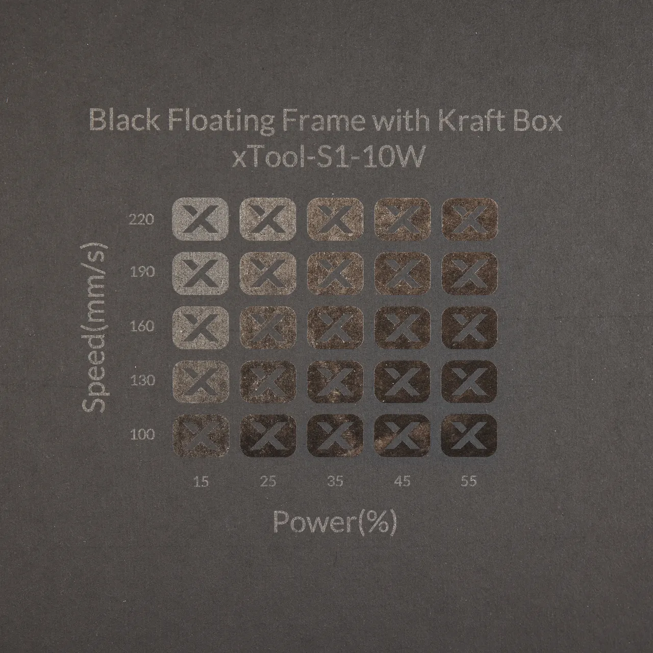 Grey Cardstock Mounted Kraft Paper-4.7oz(160g) test grid