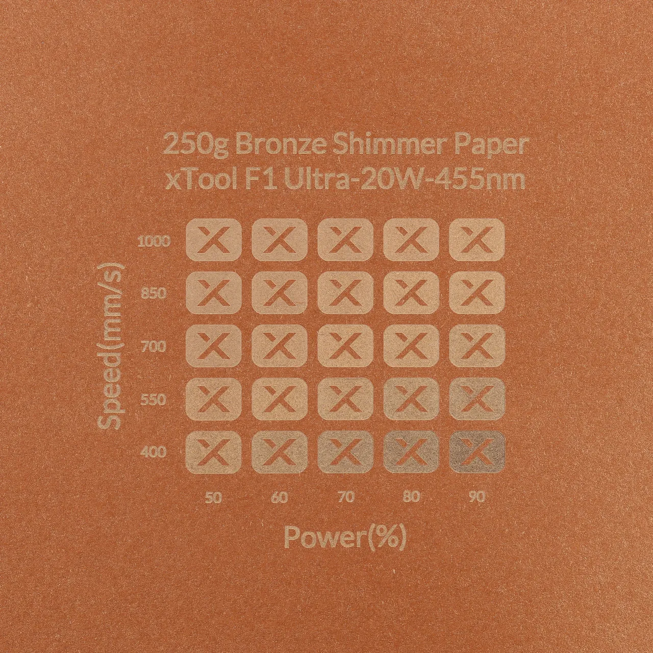 Bronze Shimmer Paper-7oz(250g) test grid