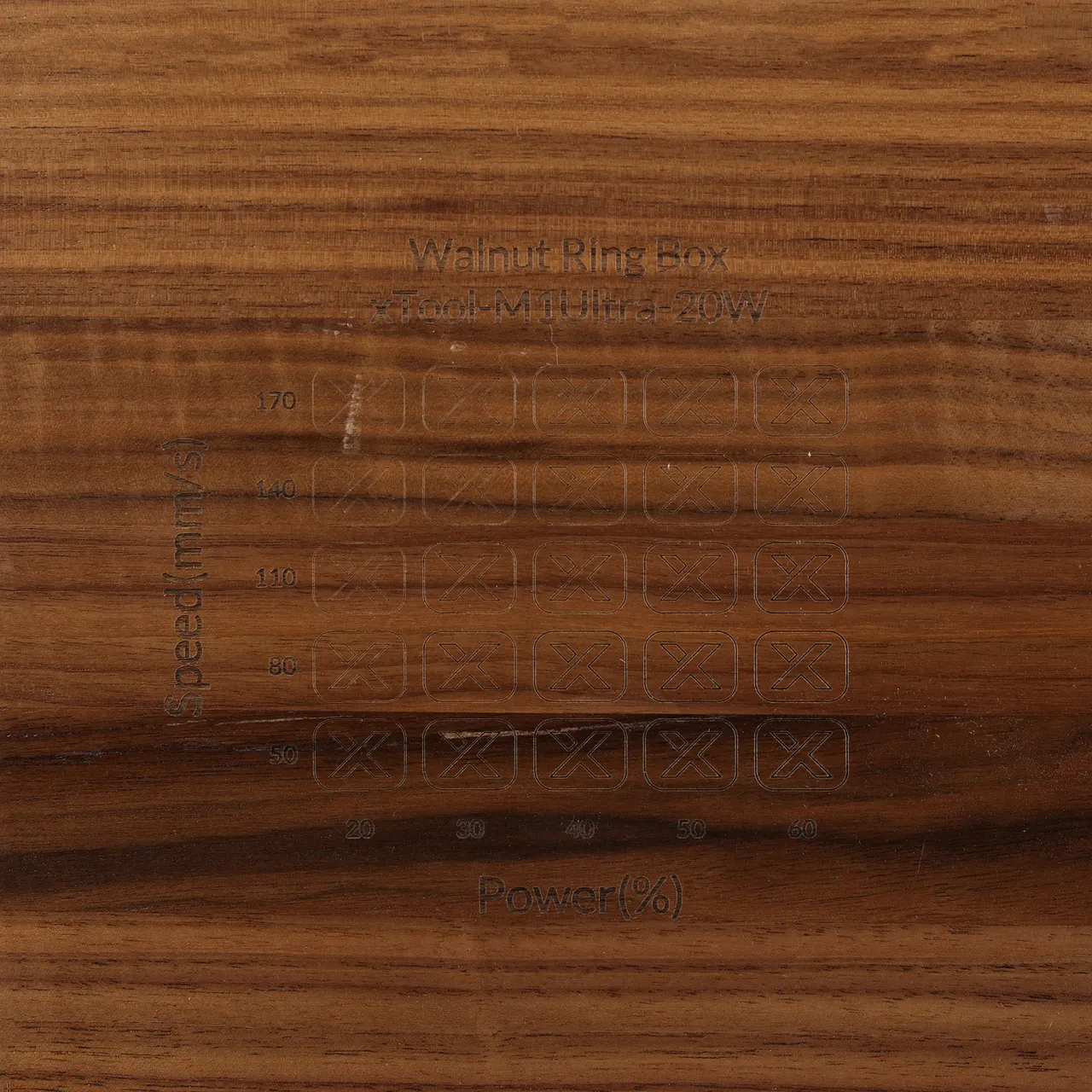 Walnut Wooden Business Card Holder test grid