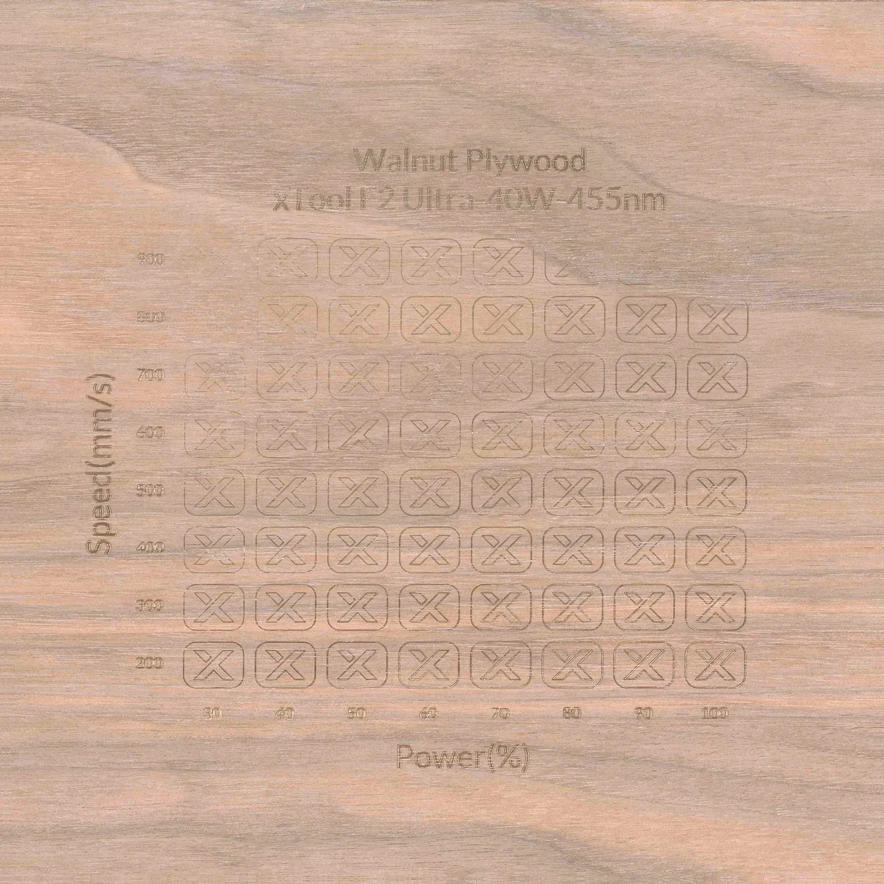 1/2"(12mm) Black Walnut Plywood test grid