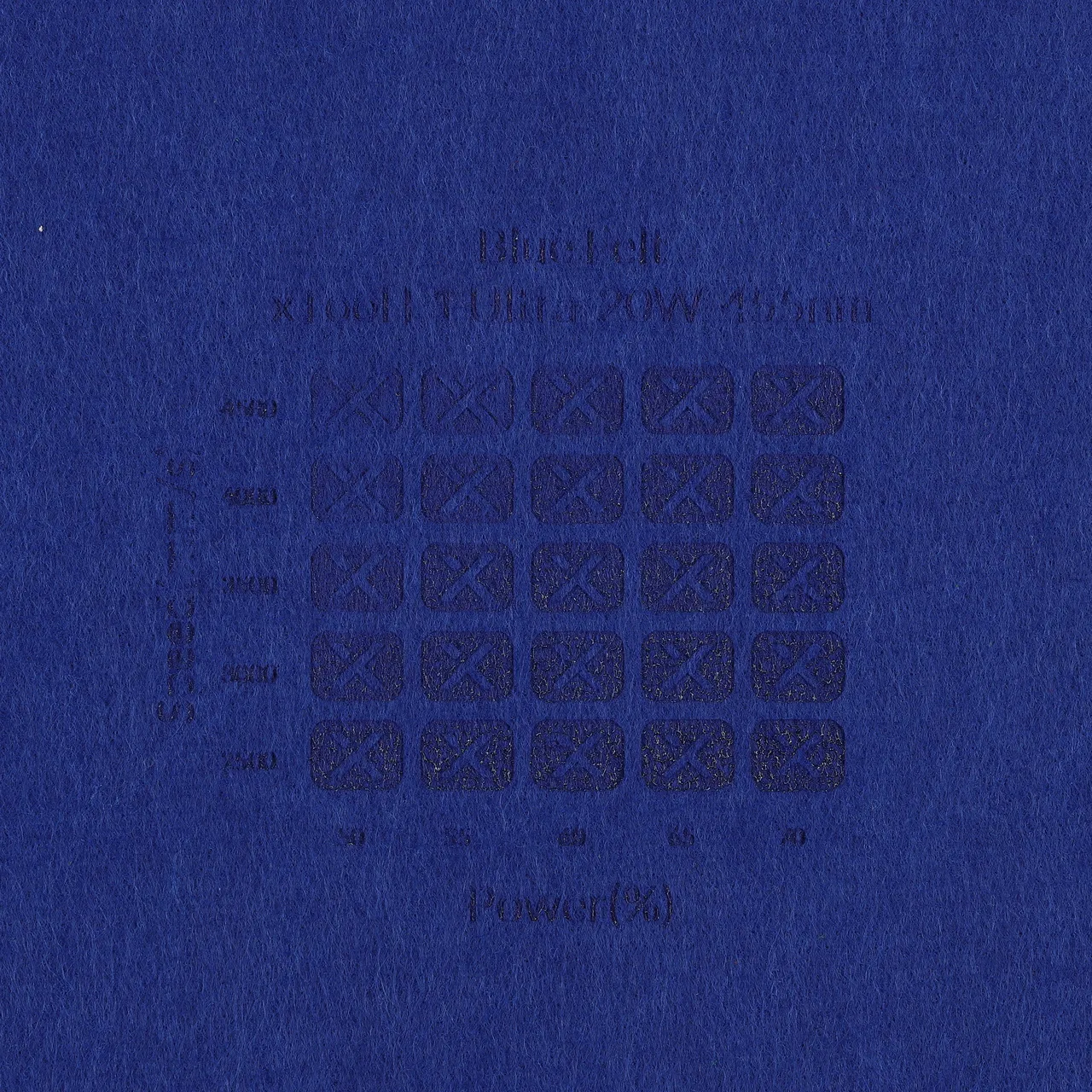 1/8"(3mm) Blue Felt test grid