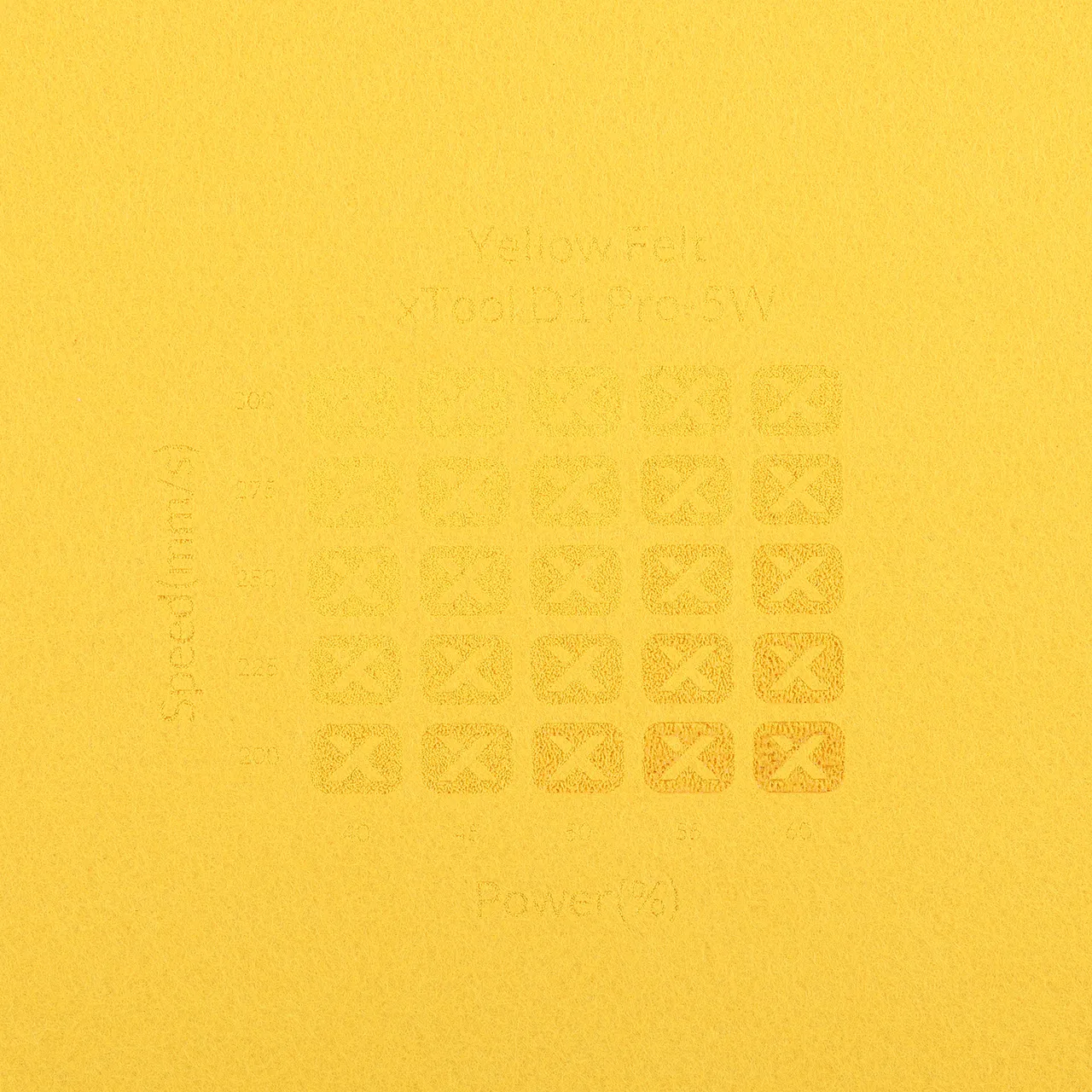1/8"(3mm) Yellow Felt test grid