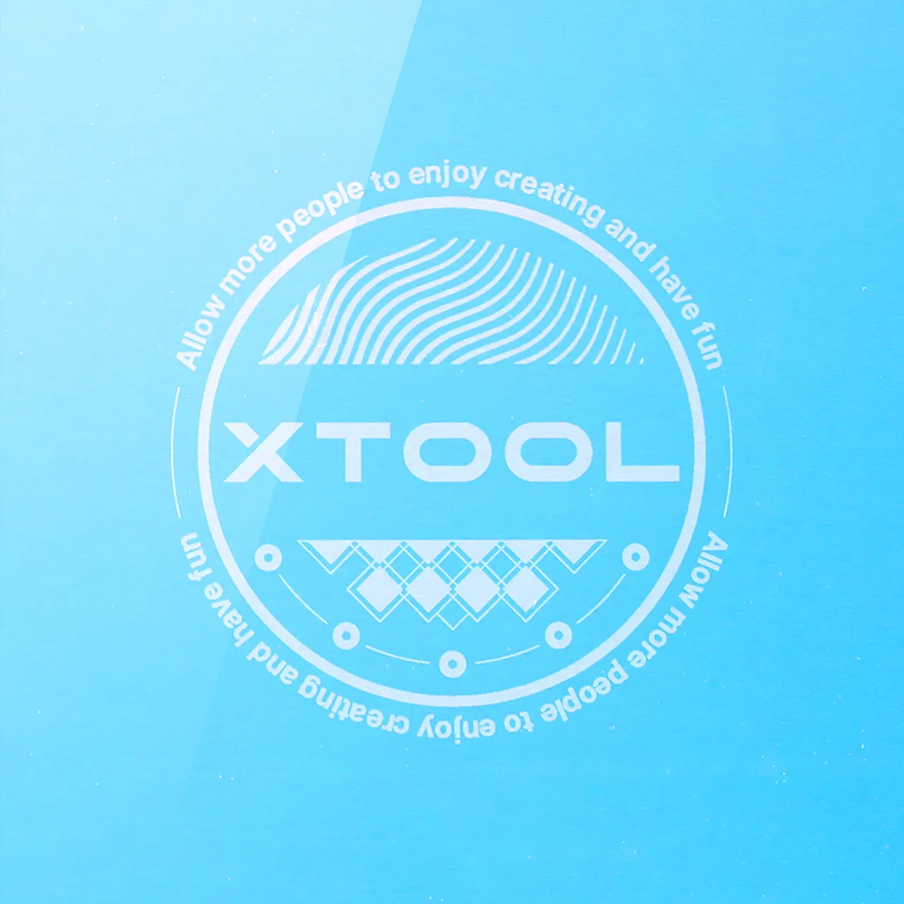 Blue Metal Business Card test grid