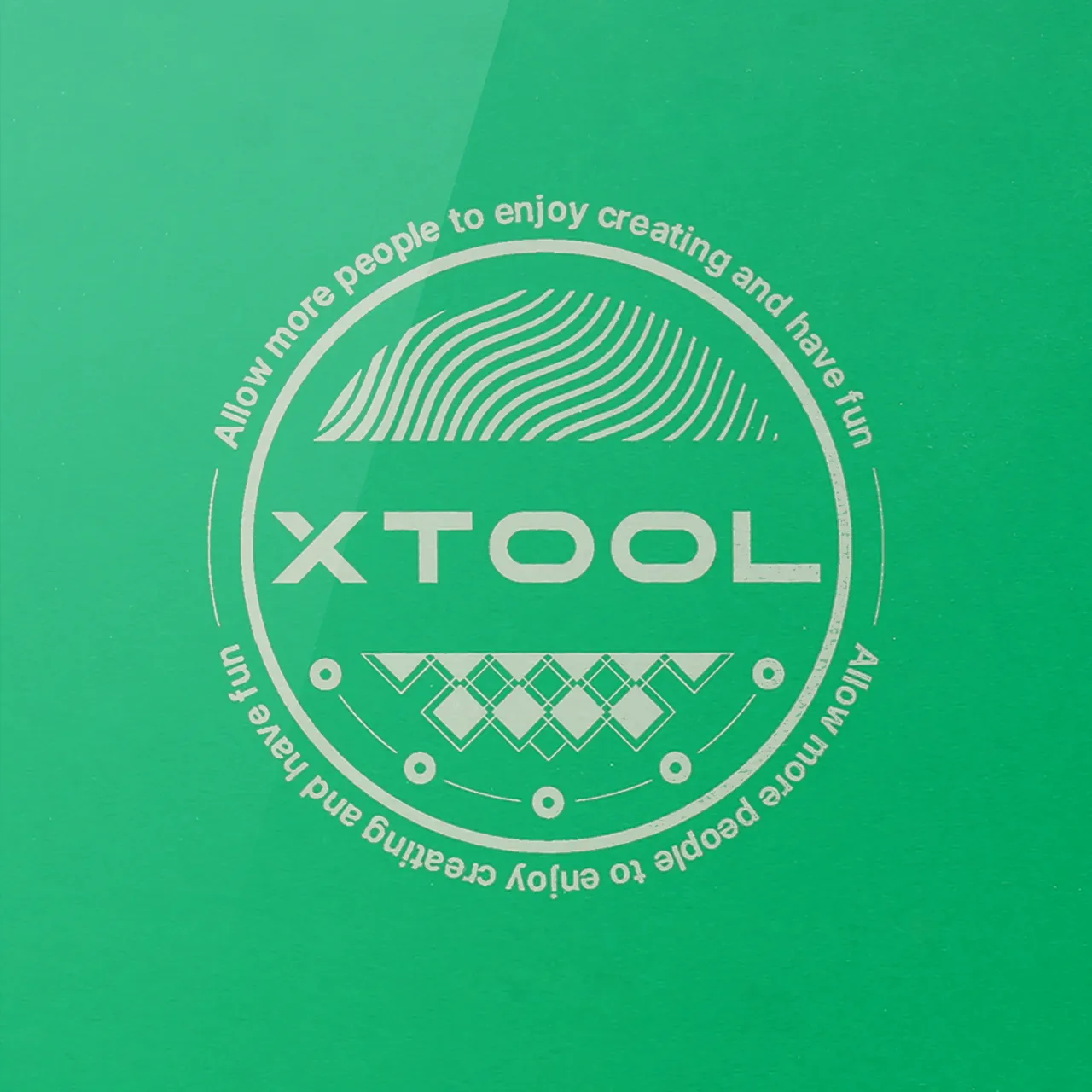 Green Metal Business Card test grid