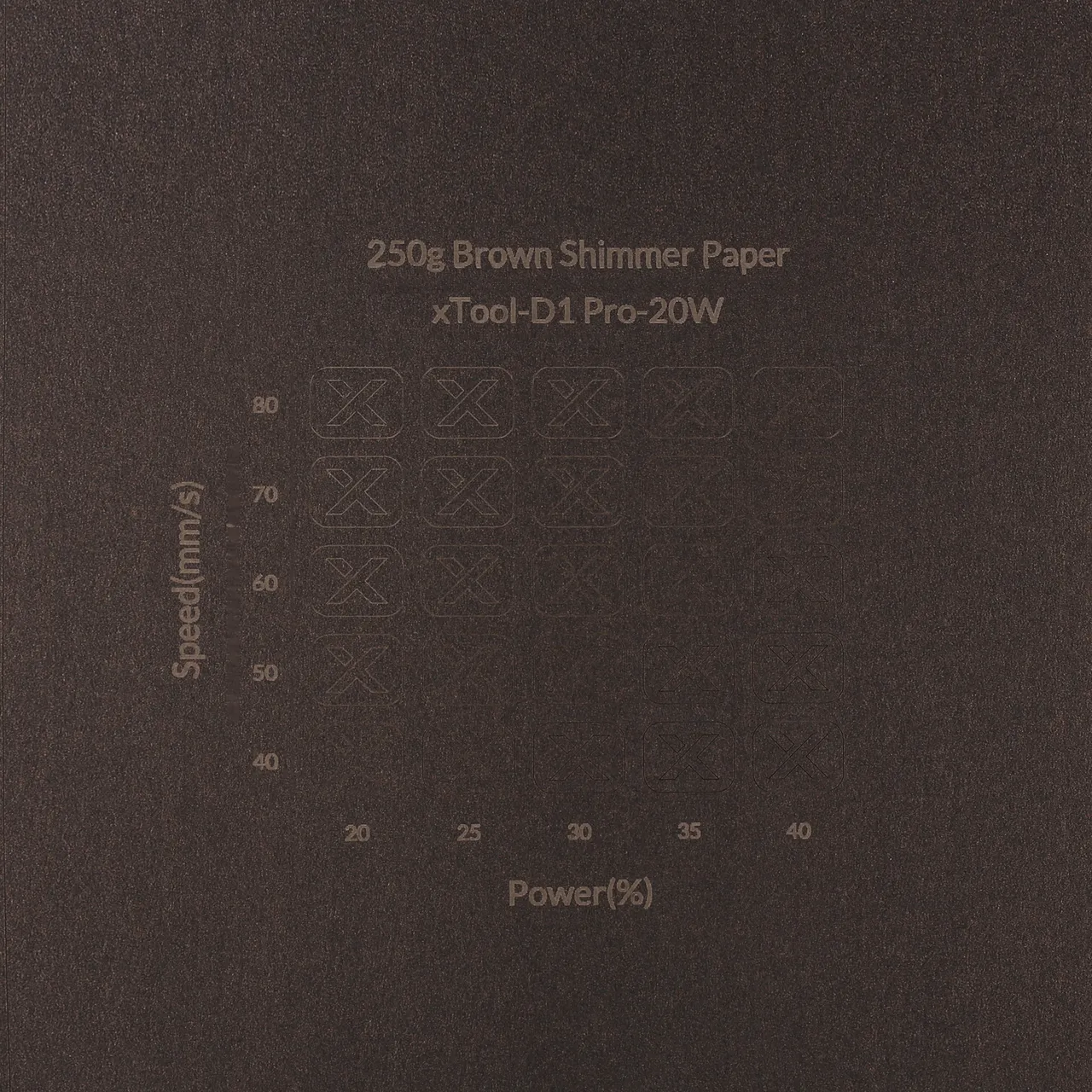 Brown Shimmer Paper-7oz(250g) test grid