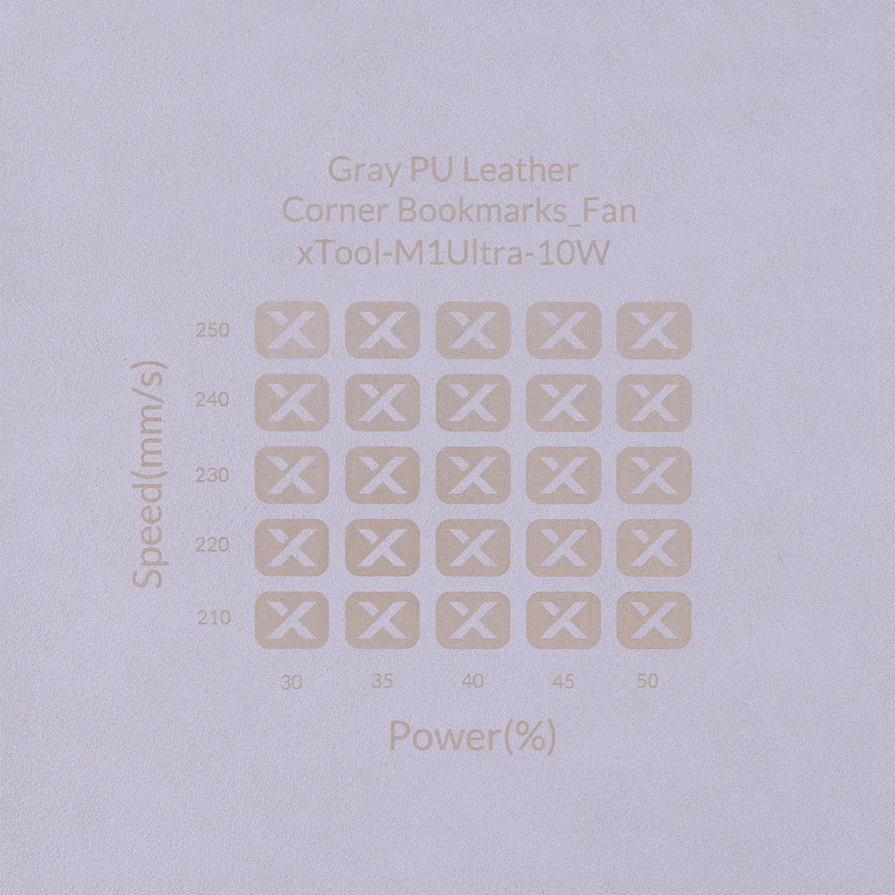 PU Leather Corner Bookmarks_Fan Grey test grid