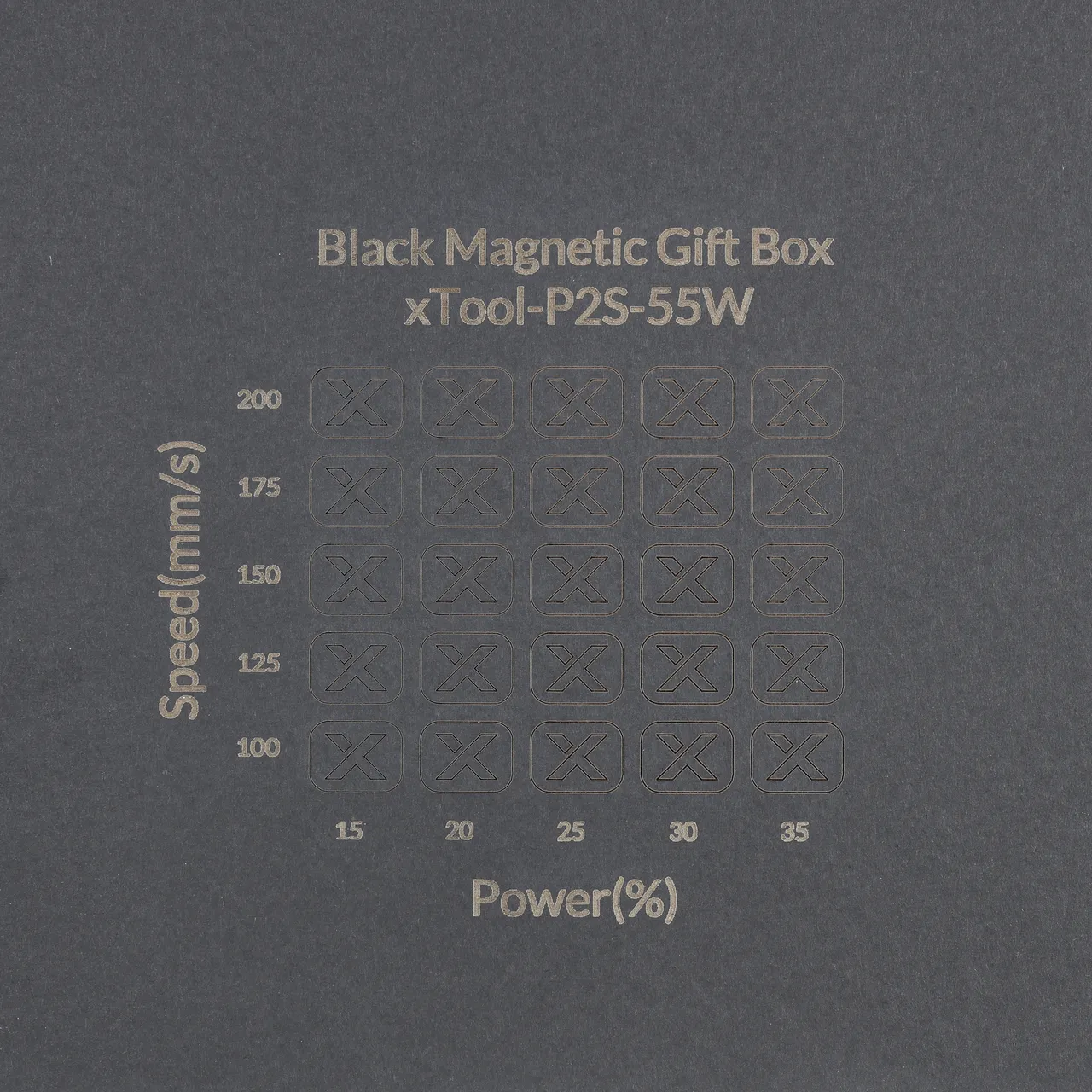 Grey Cardstock Mounted Black Kraft Paper-4.4oz(150g) test grid