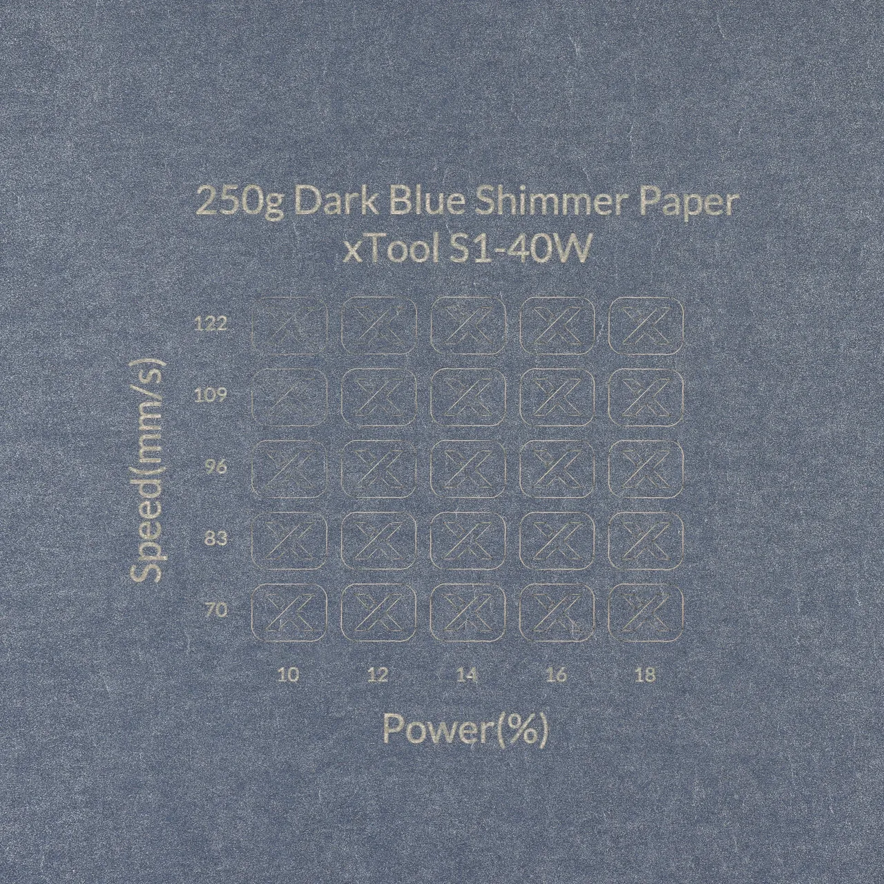Dark Blue Shimmer Paper-7oz(250g) test grid