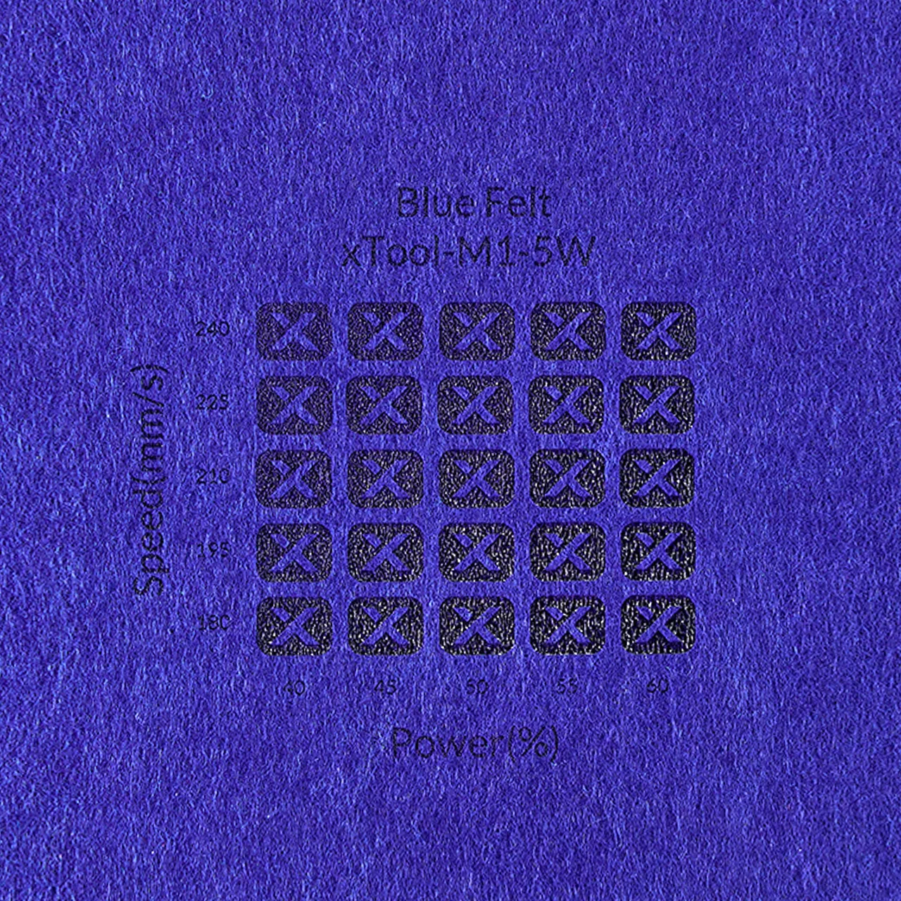 1/8"(3mm) Blue Felt test grid