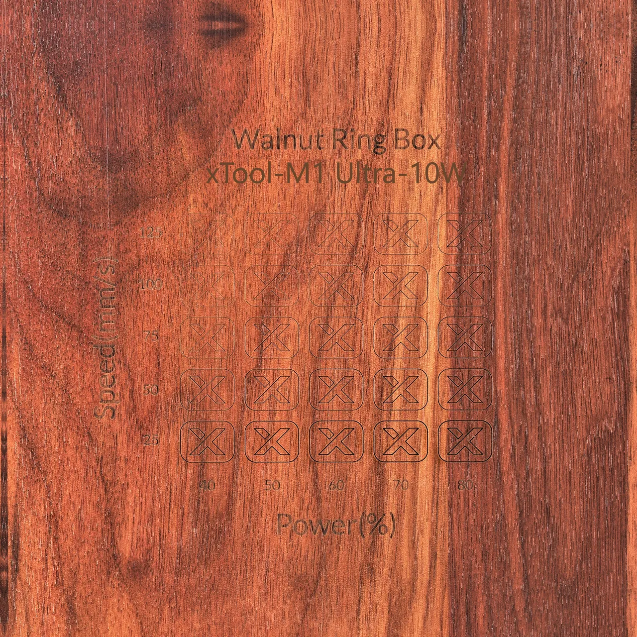 Walnut Wooden Business Card Holder test grid