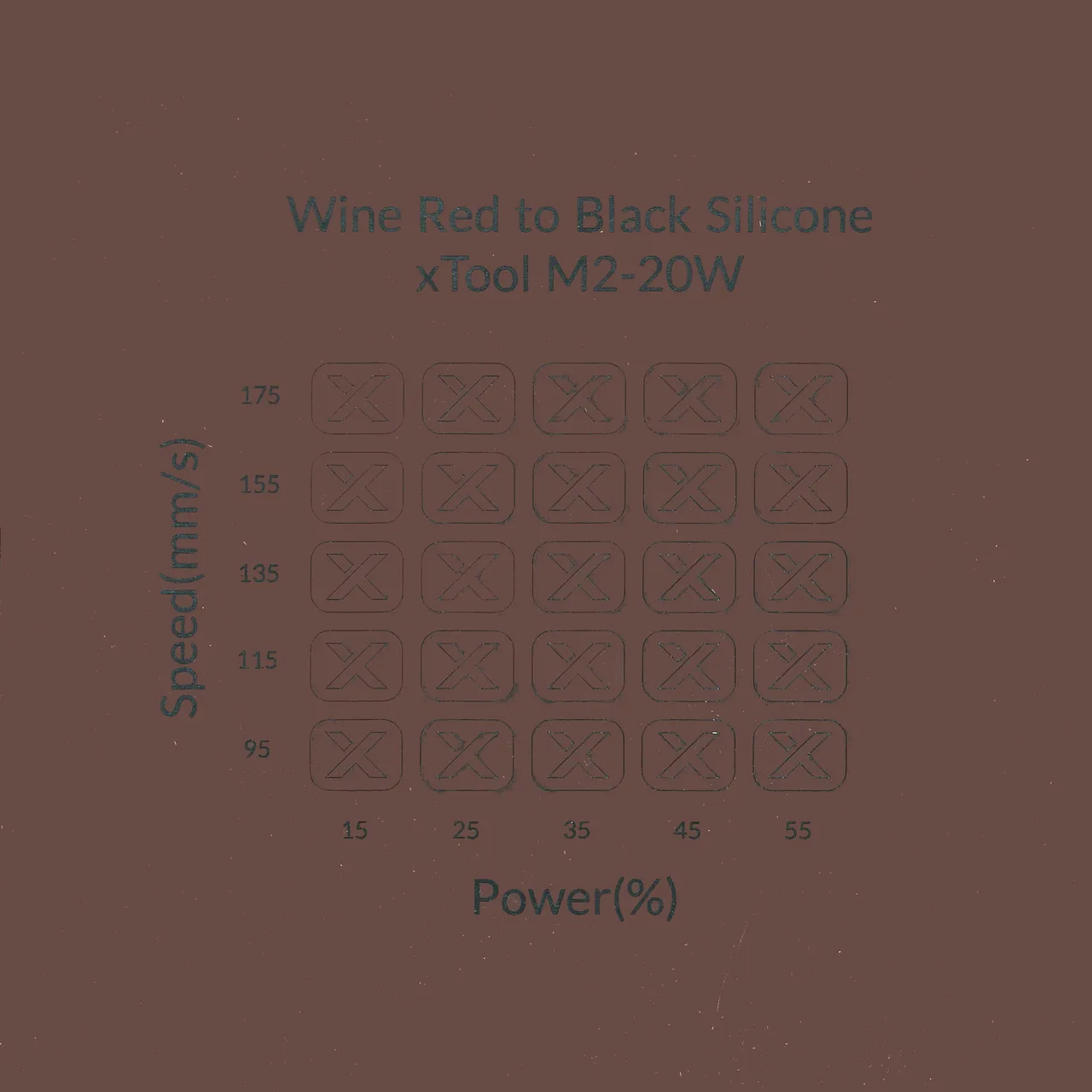 Black Silicone Watch Bands Wine Red test grid
