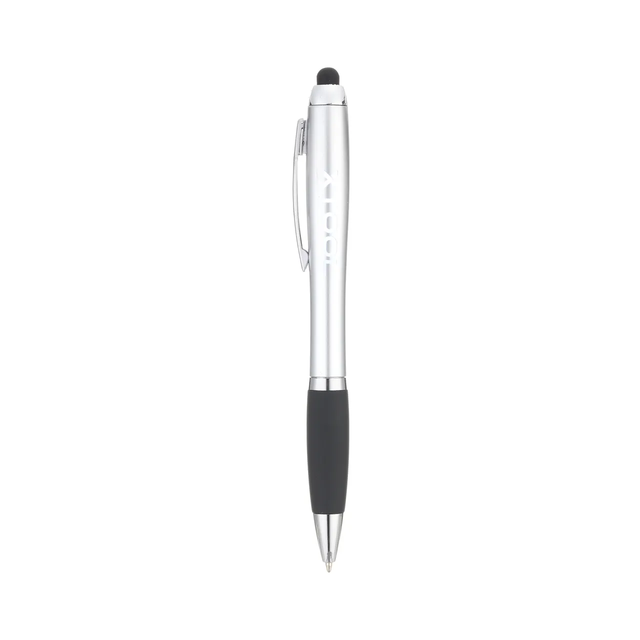 Silver Stylus Ballpoint Pens With LED Light test grid